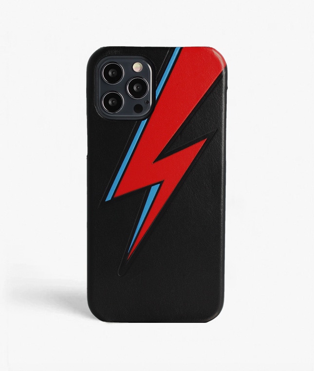 Hoesje iPhone 12/iPhone 12 Pro Bowie Lightning Black