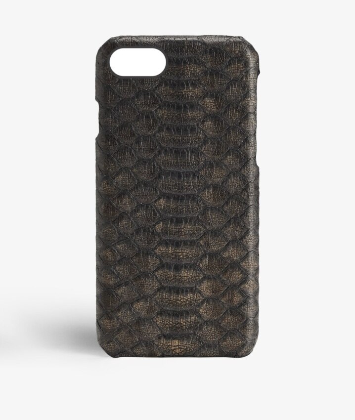 Hoesje iPhone SE 2020 Real Python Black/Bronze