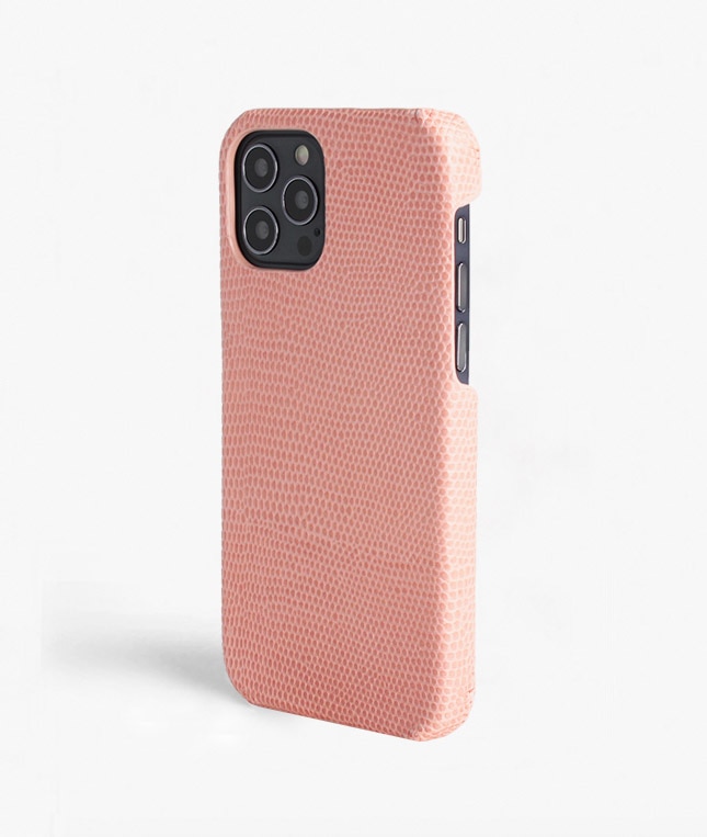Hoesje iPhone 12/iPhone 12 Pro Lizard Rosa Antico