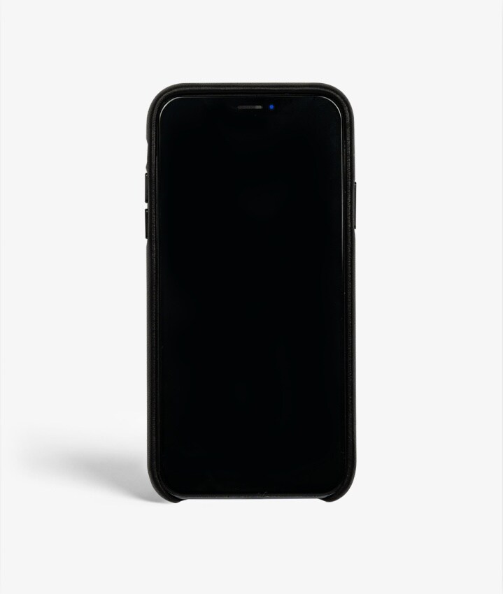 S.C iPhone X/XS Wrapped Egdes Nappa Black