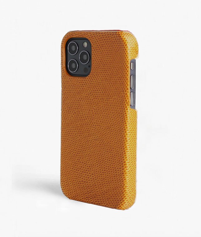 Hoesje iPhone 12/iPhone 12 Pro Lizard Geel