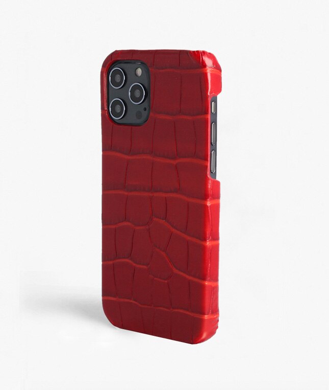 Hoesje iPhone 12 Pro Max Croco Rood
