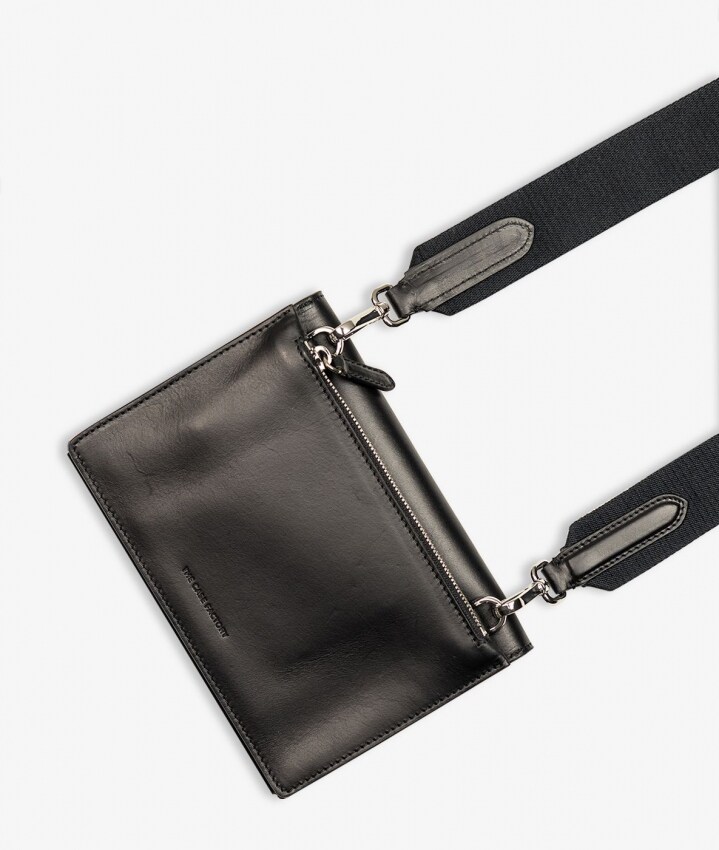 Mini Crossbody Bag Vegetable Tanned Zwart
