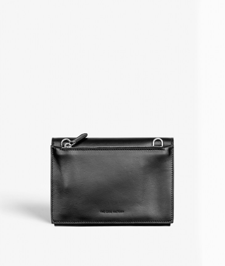 Mini Crossbody Bag Vegetable Tanned Zwart