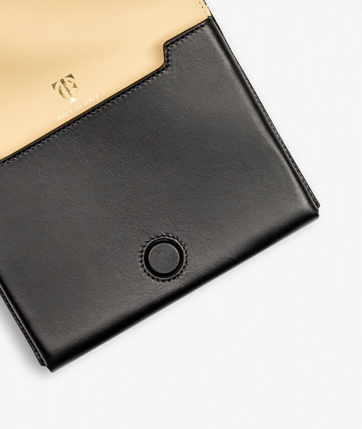 Mini Crossbody Bag Vegetable Tanned Zwart