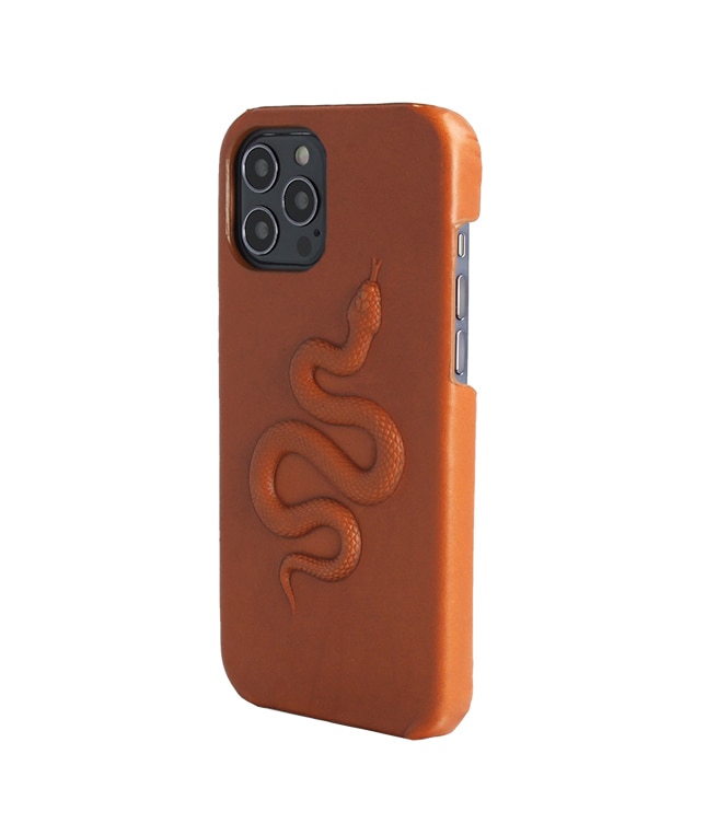 Hoesje iPhone 12/iPhone 12 Pro Snake Bruin