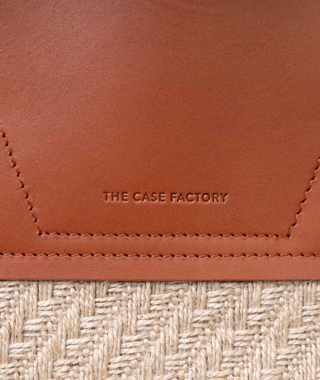 Trend Bag Jute Leather Vegetable Tanned Bruin