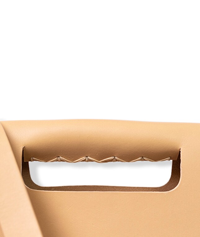 Classy Bag Jute Leather Vegetable Tanned Natural Beige