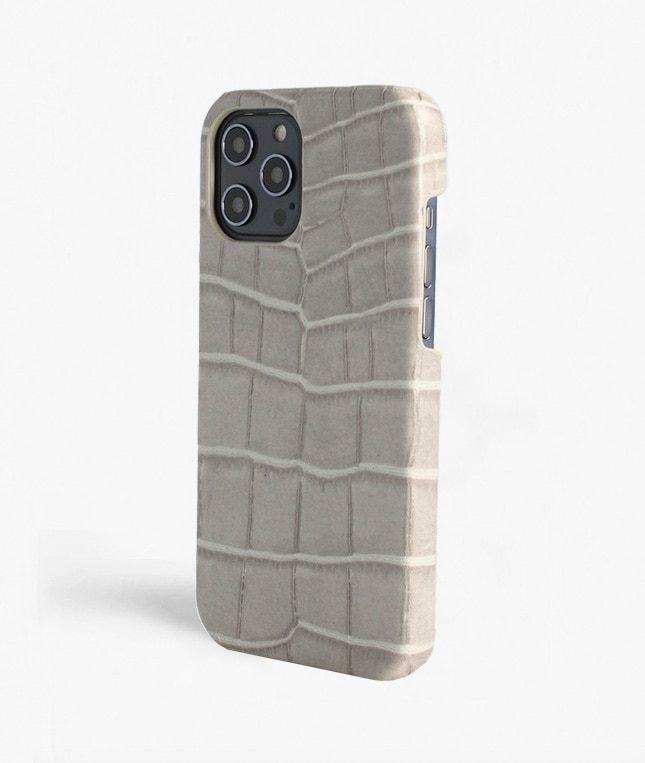 Hoesje iPhone 12 Pro Max Croco Grijs