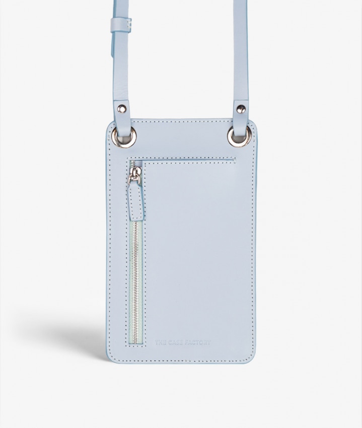 Smart Crossbody Tas Vegetable Tanned Smiley Blauw