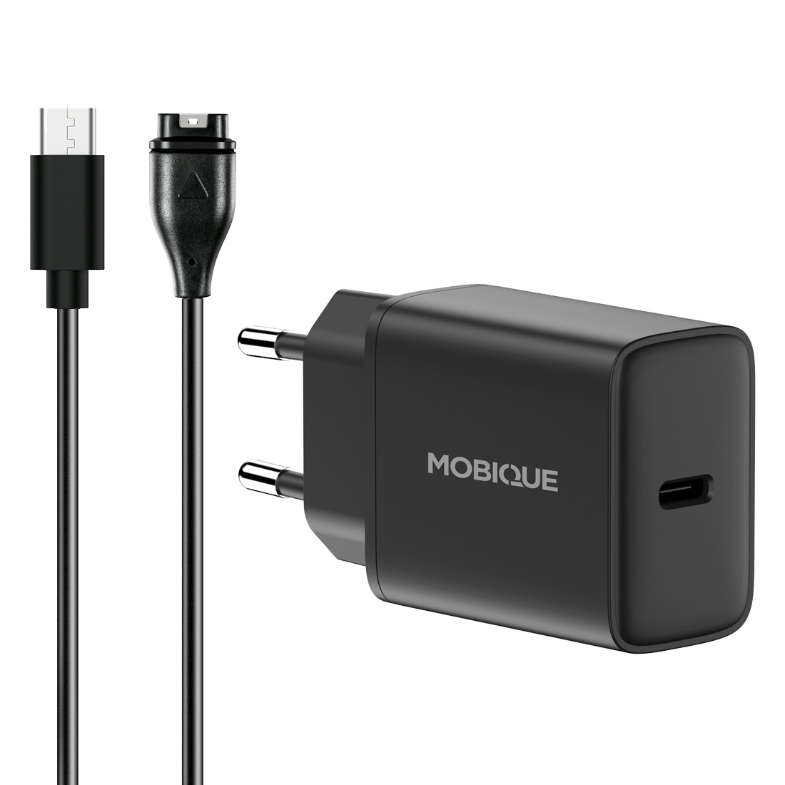 Complete oplader Garmin Vivoactive 5 kabel & adapter 20W Zwart