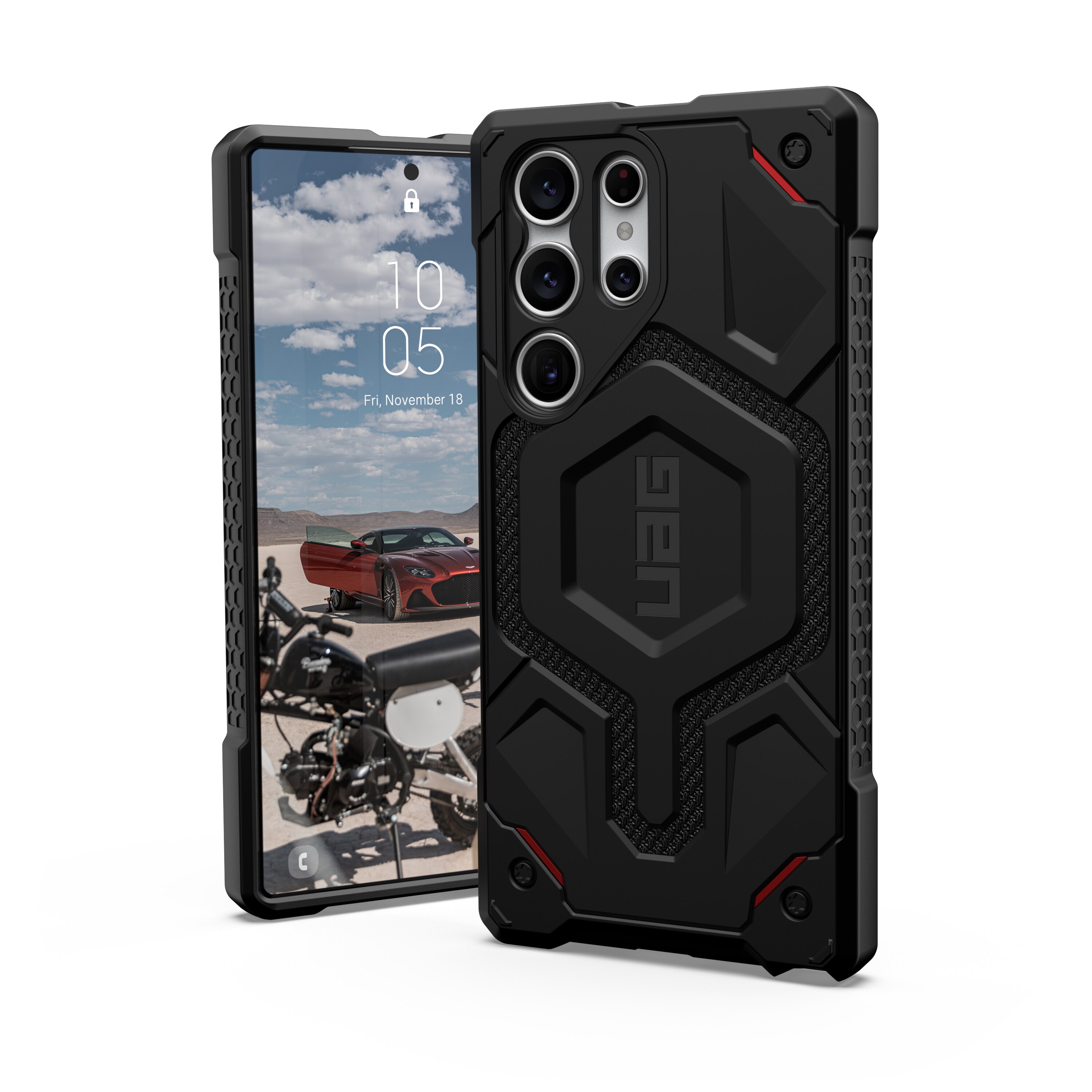 Monarch Kevlar Pro Magnet Case Galaxy S23 Ultra zwart