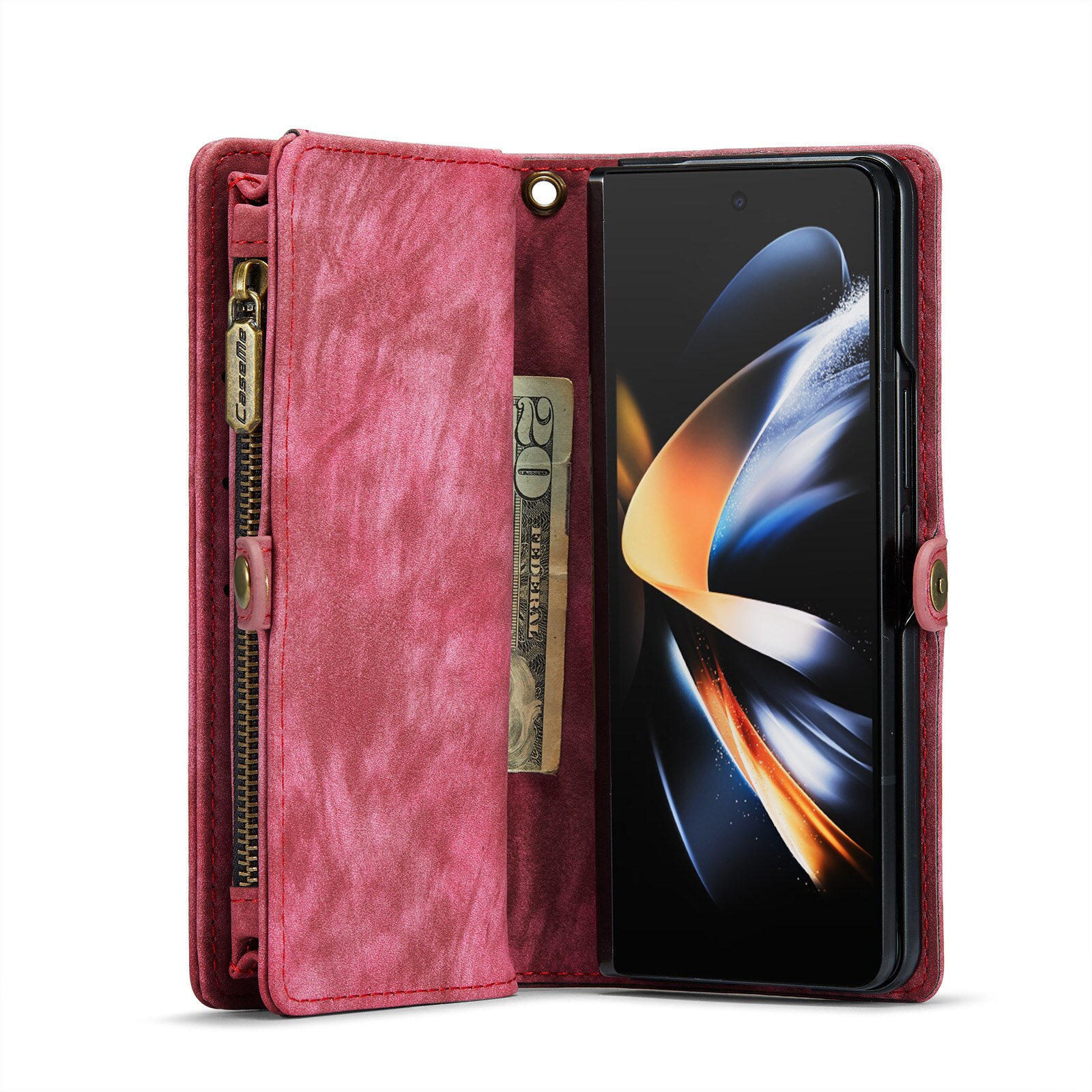 Multi-slot hoesje Samsung Galaxy Z Fold 4 Rood