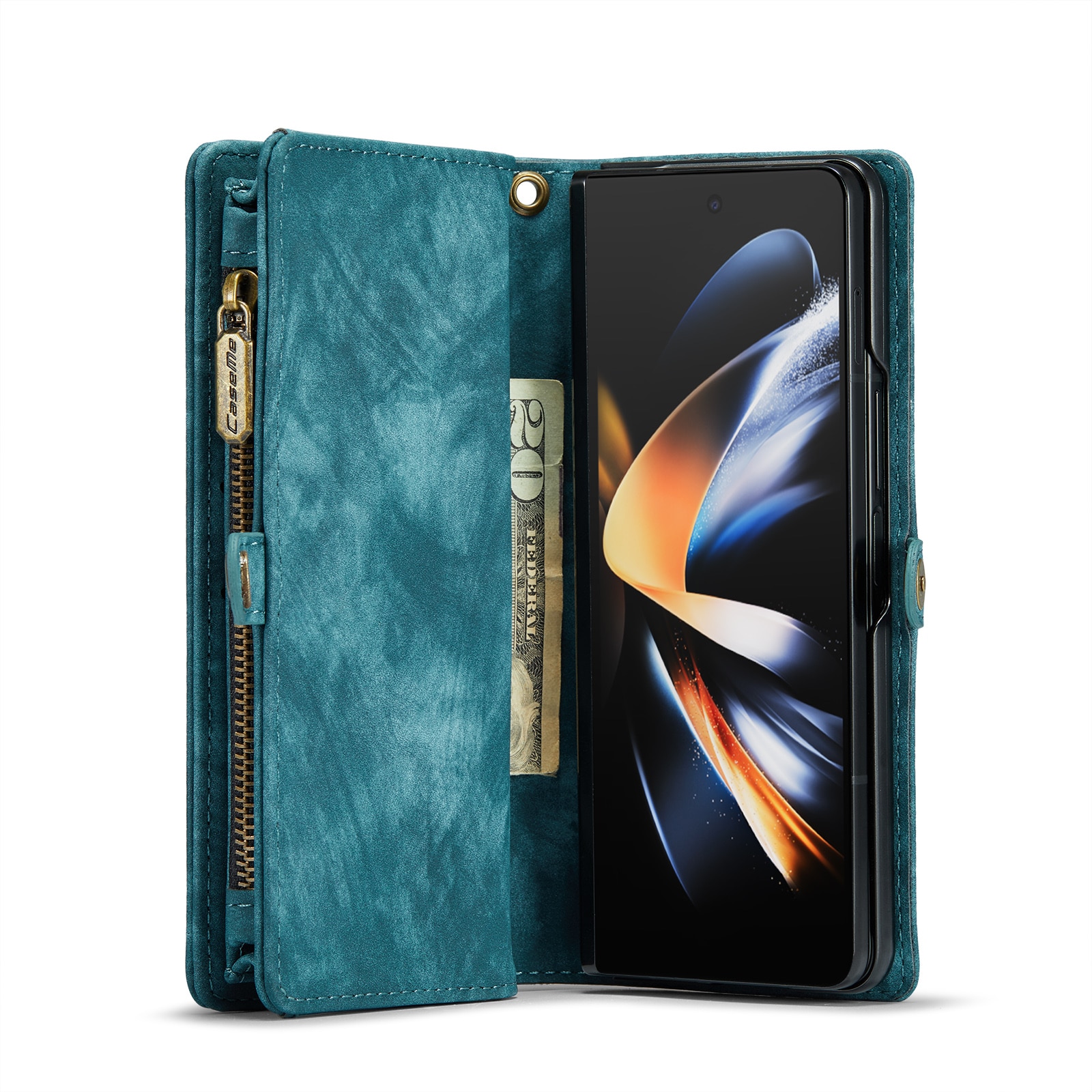 Multi-slot hoesje Samsung Galaxy Z Fold 4 Blauw