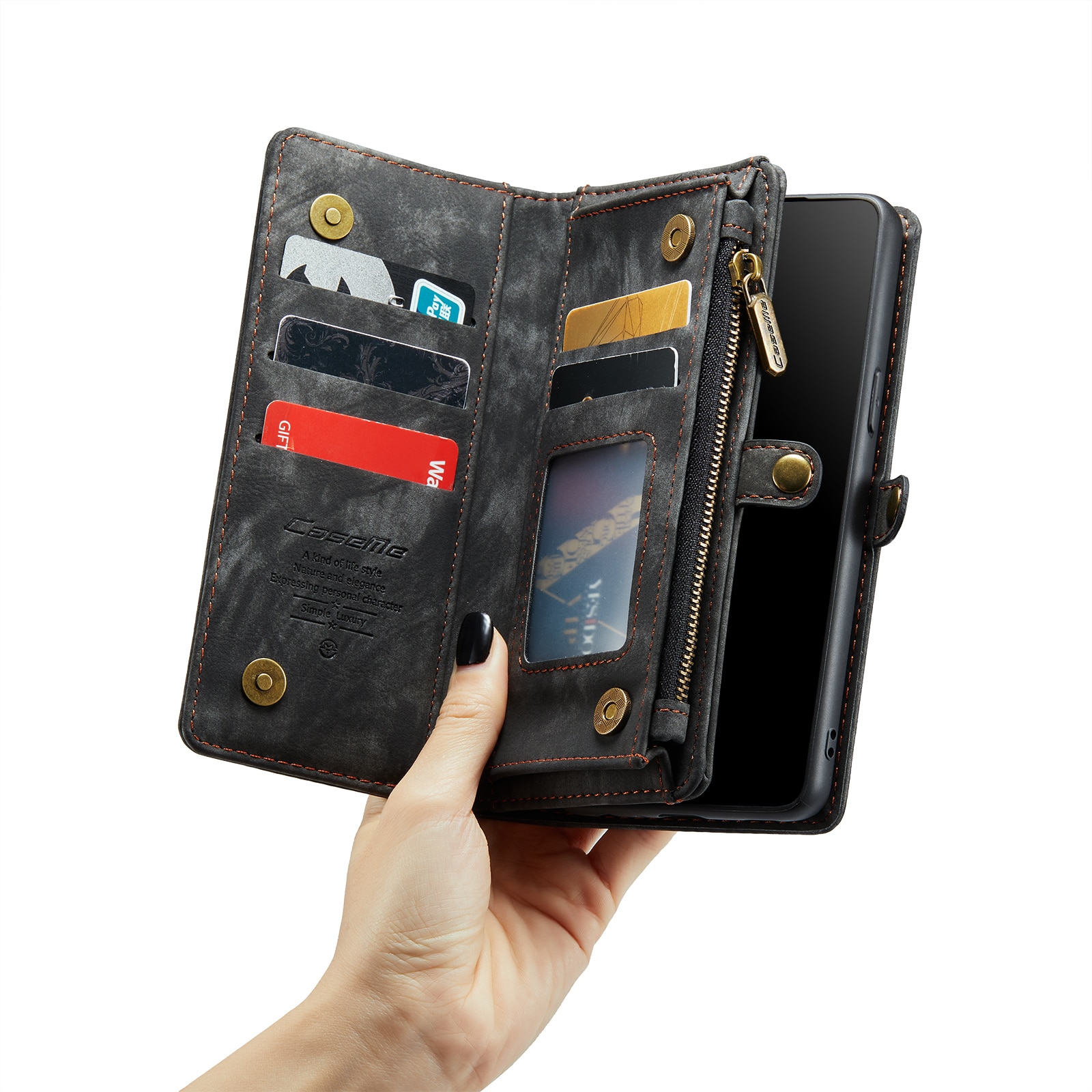 Multi-slot Hoesje Samsung Galaxy S9 Grijs