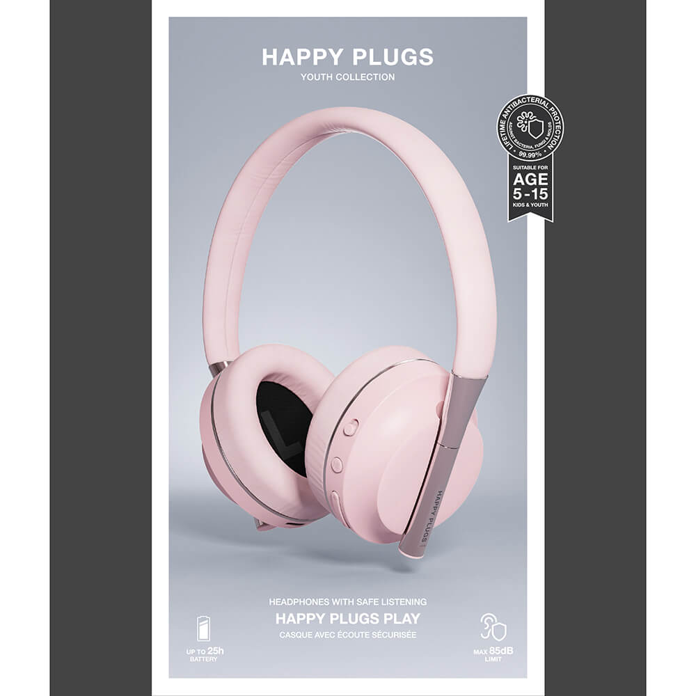 Play Youth Draadloze Over-Ear Hoofdtelefoon 85dB roze