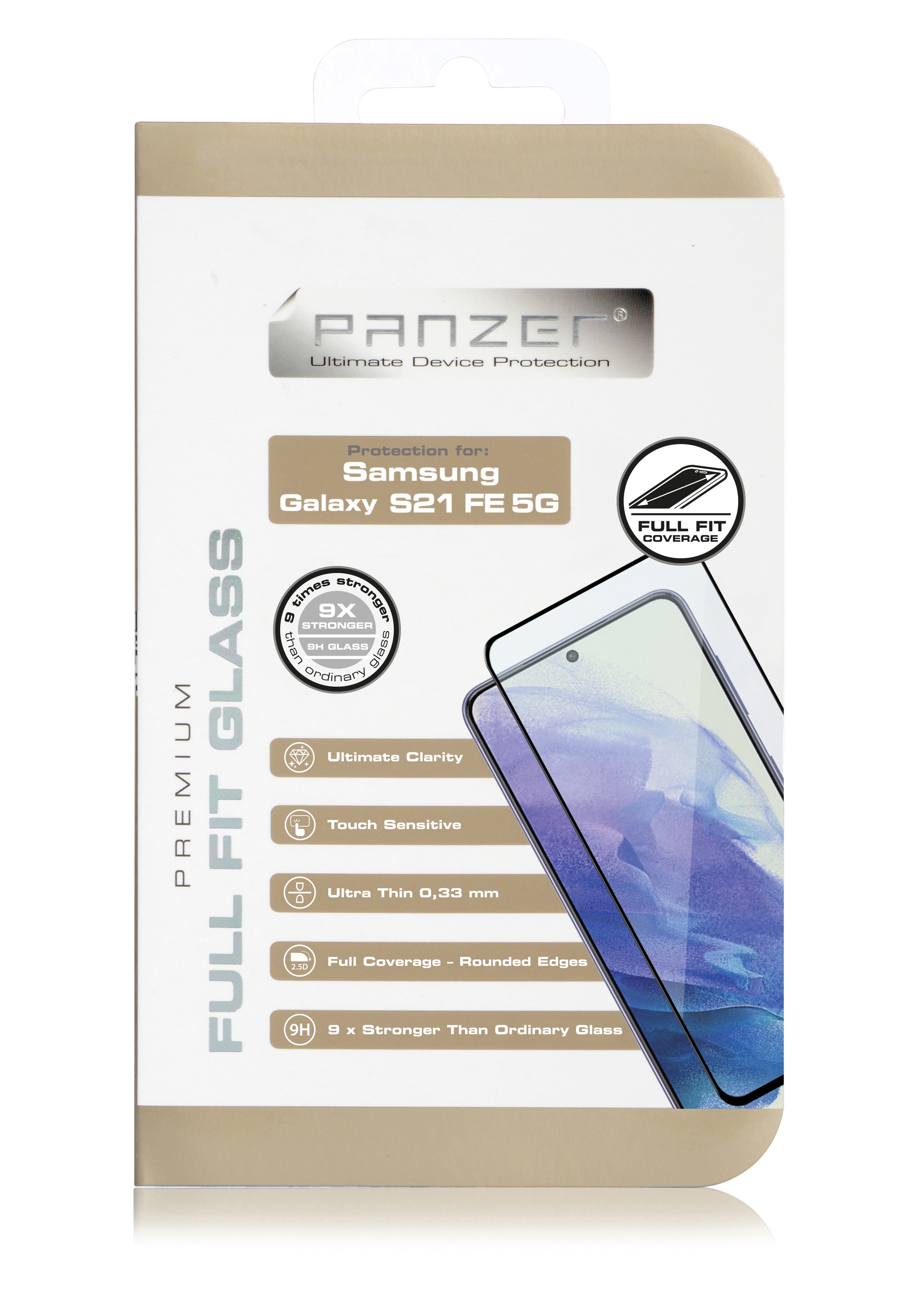 Full-Fit Glass Samsung Galaxy S21 FE Zwart