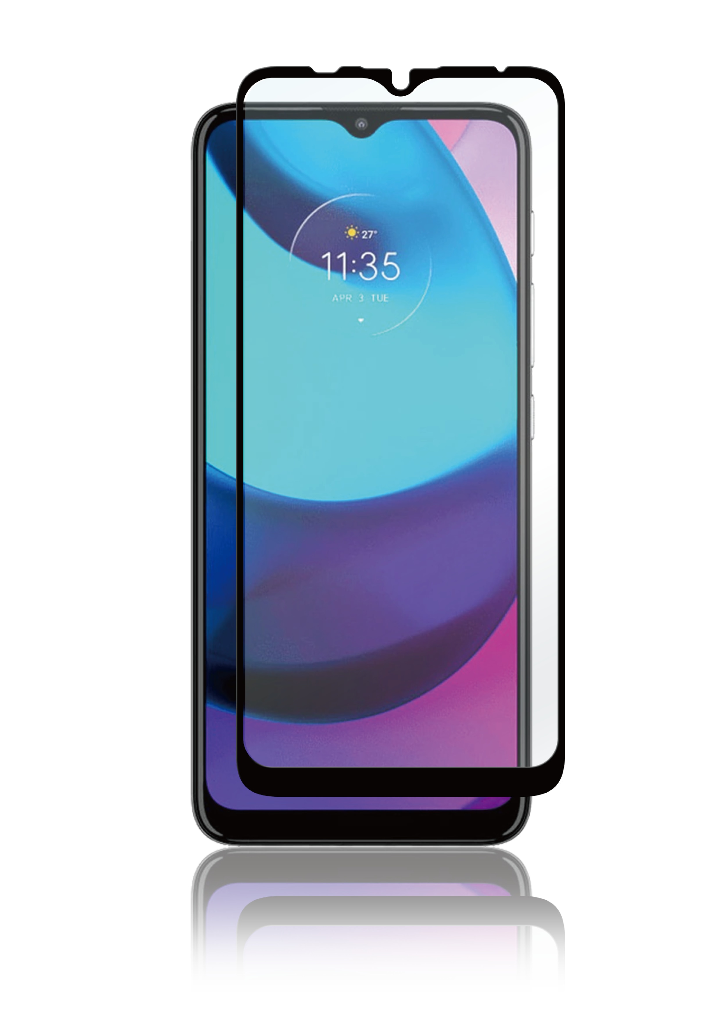 Full-Fit Glass Motorola Moto E20 Zwart