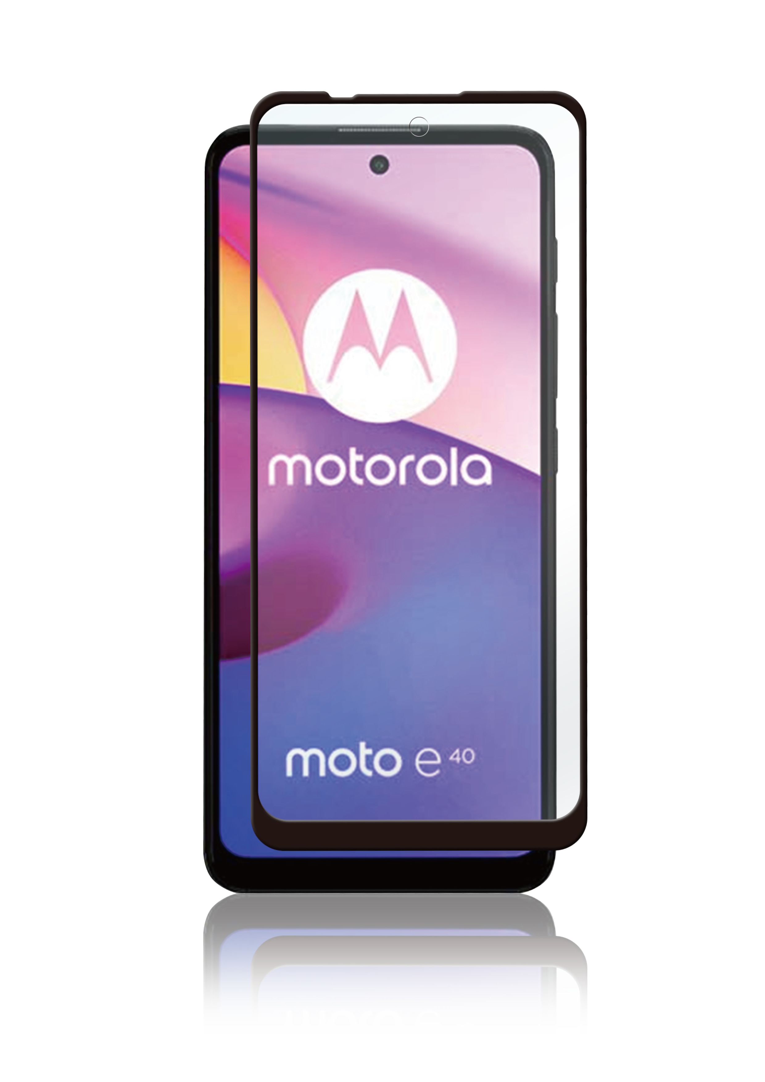 Full-Fit Glass Motorola Moto E40 Zwart