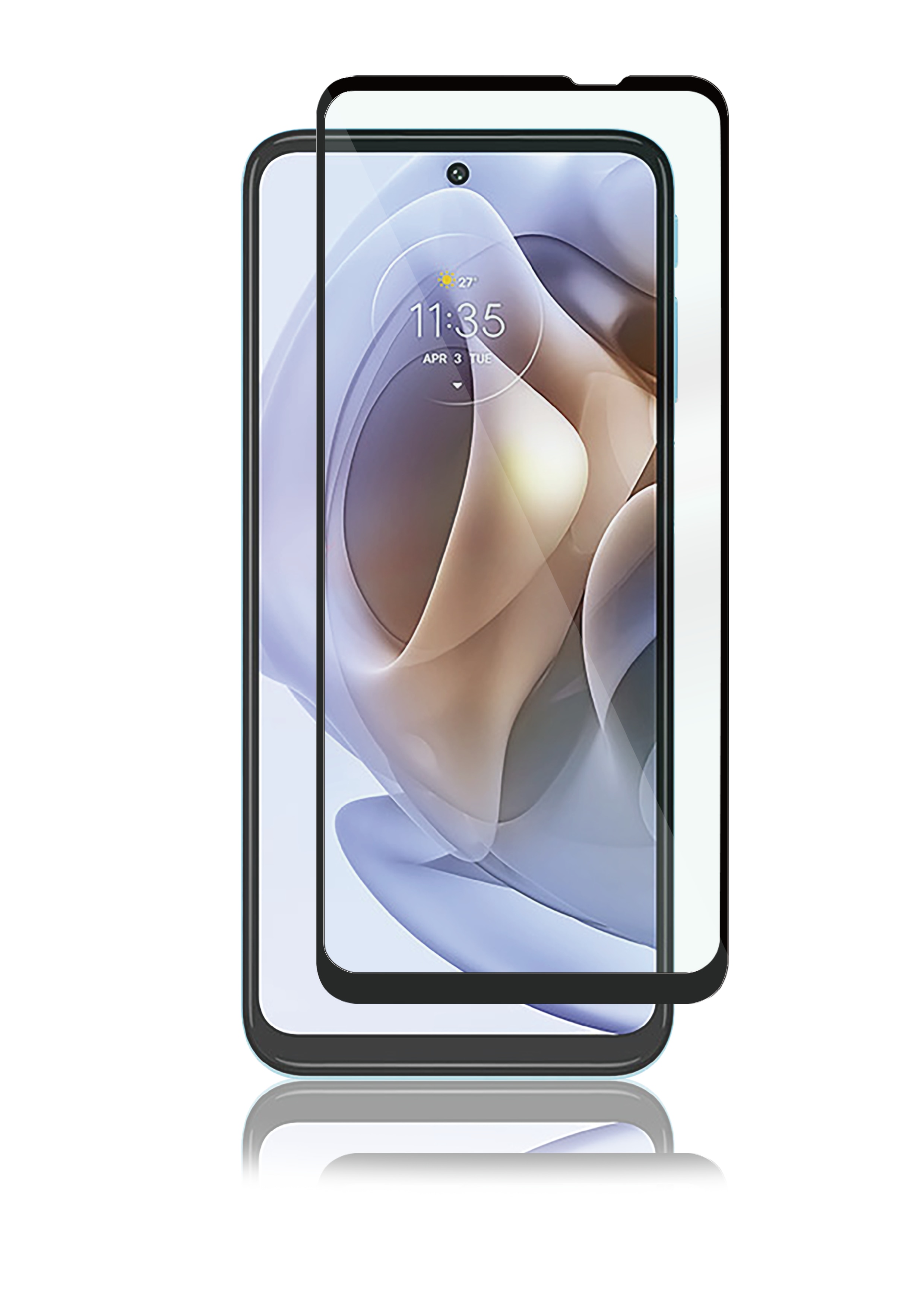 Full-Fit Glass Motorola Moto G31/G41/71 Zwart