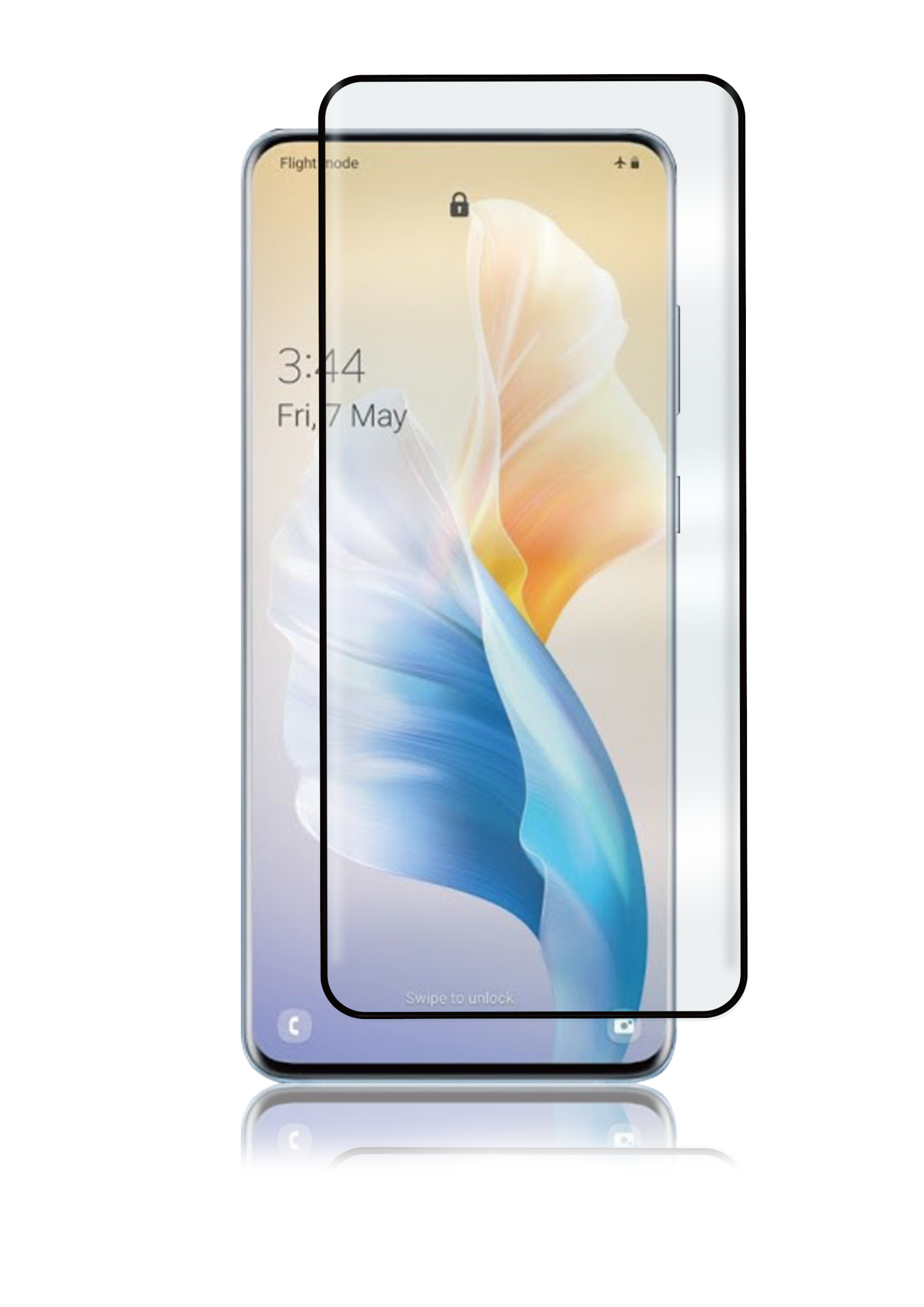 Curved Glass Samsung Galaxy S22 Ultra Zwart