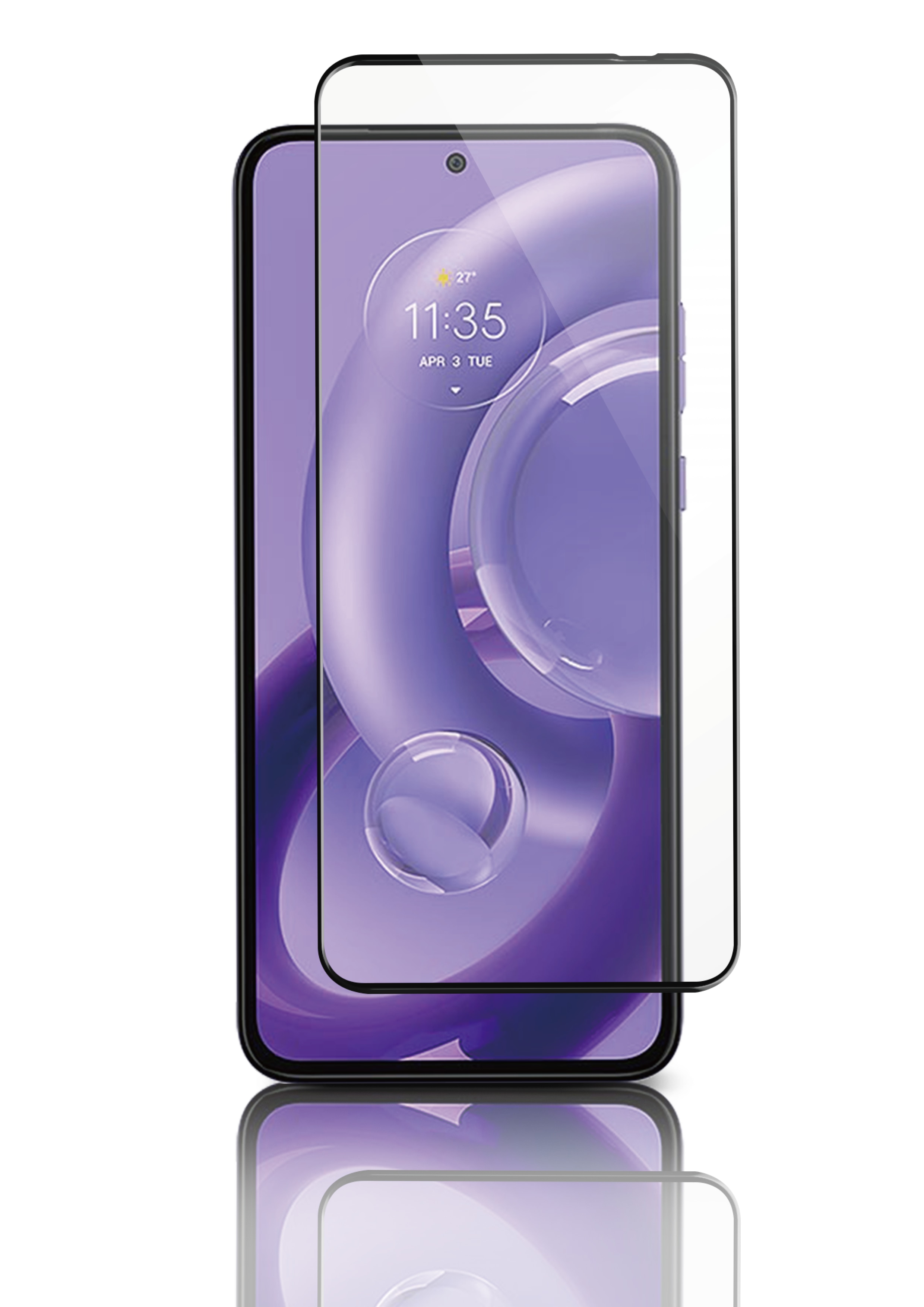 Full-Fit Glass Motorola Edge 30 Neo Zwart