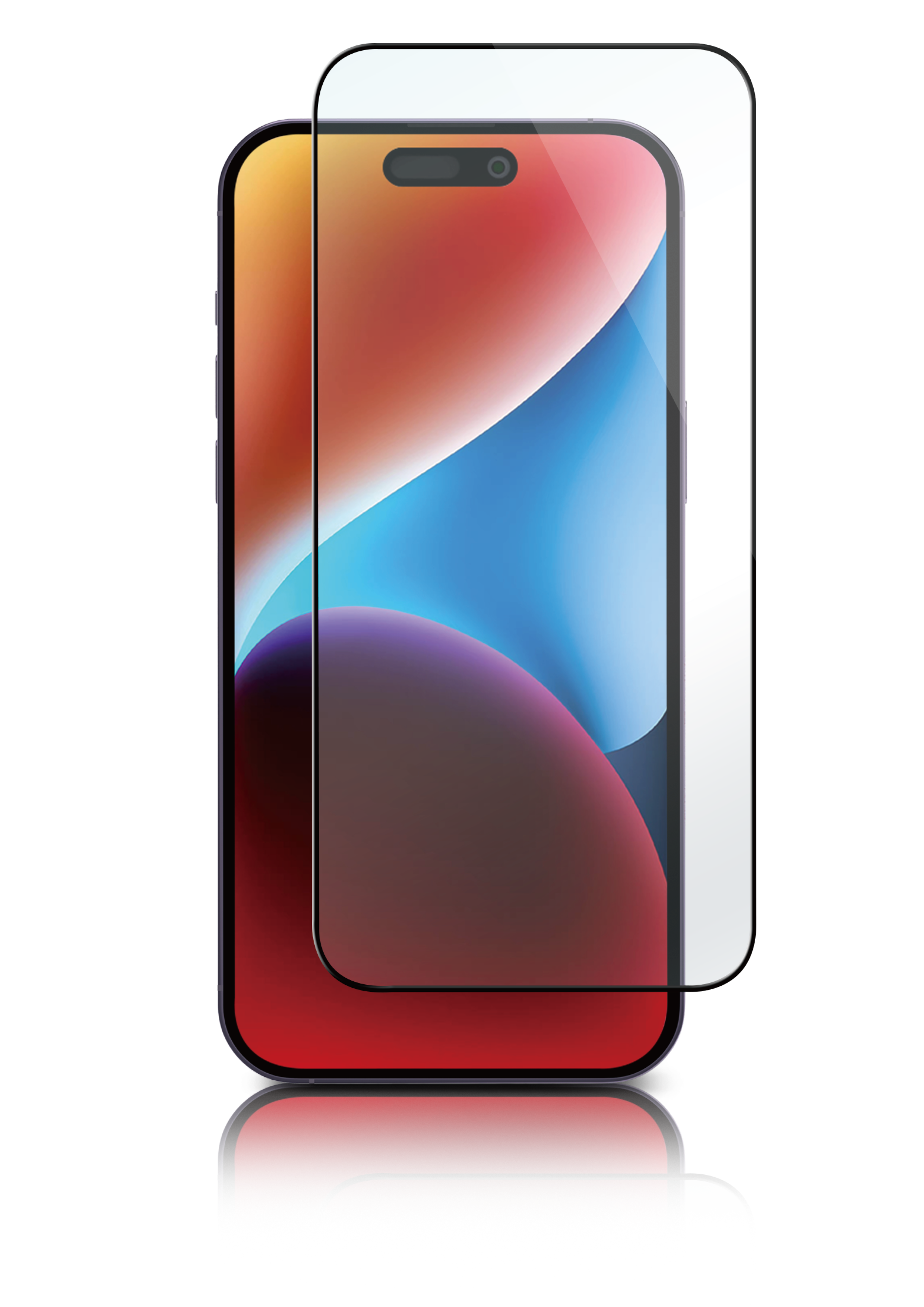 Full-Fit Glass iPhone 15 Zwart