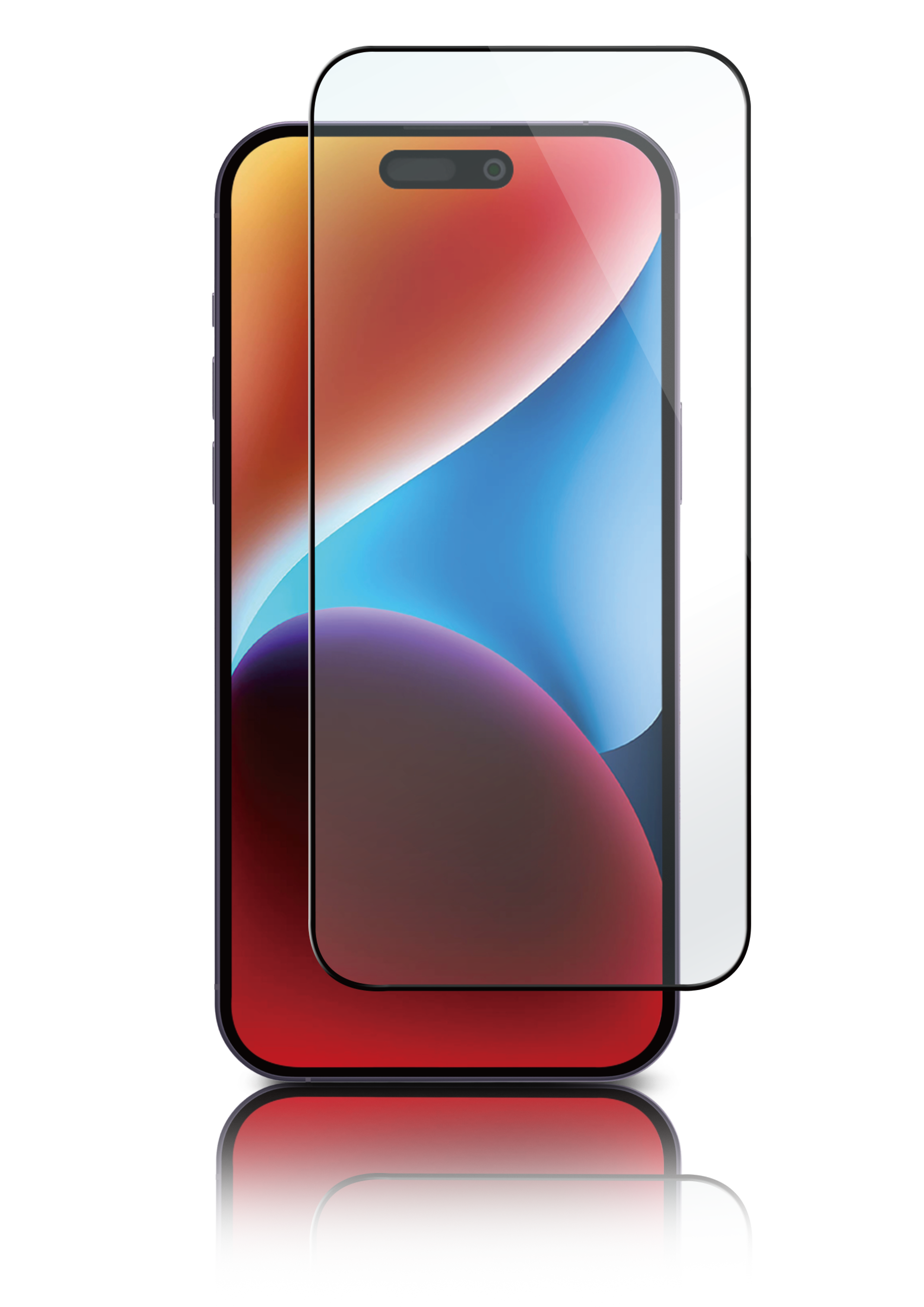 Full-Fit Glass iPhone 15 Pro Zwart