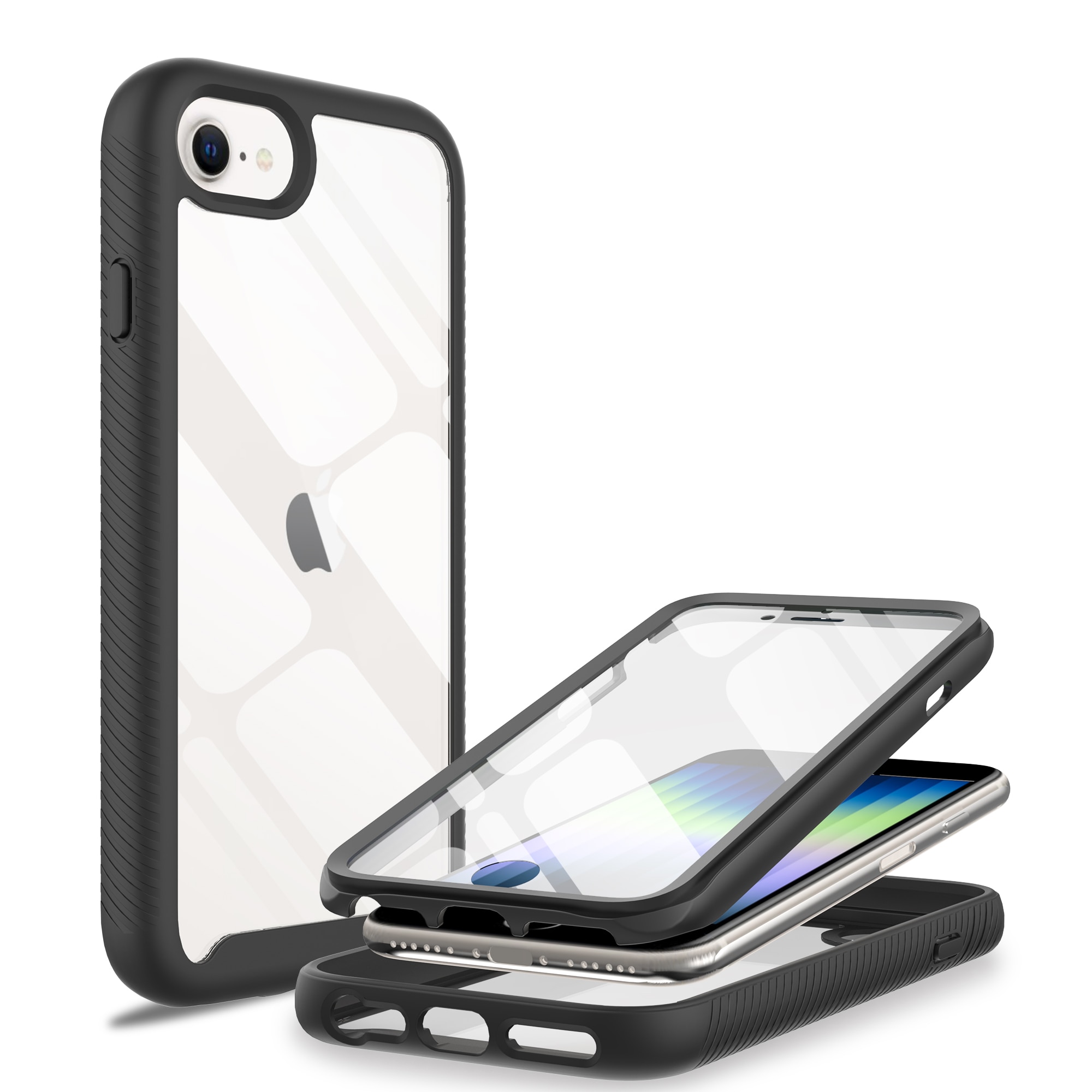 iPhone SE (2022) Full Protection Case Zwart