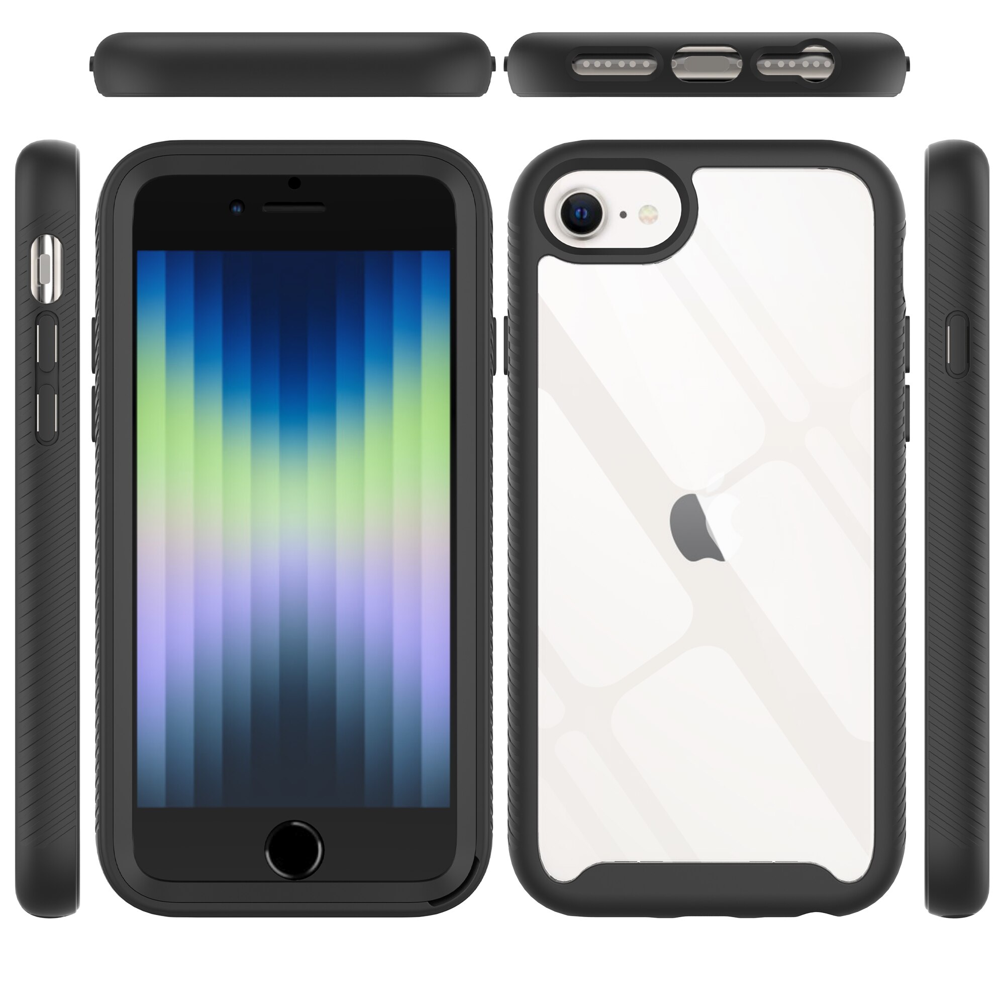 iPhone 8 Full Protection Case Zwart