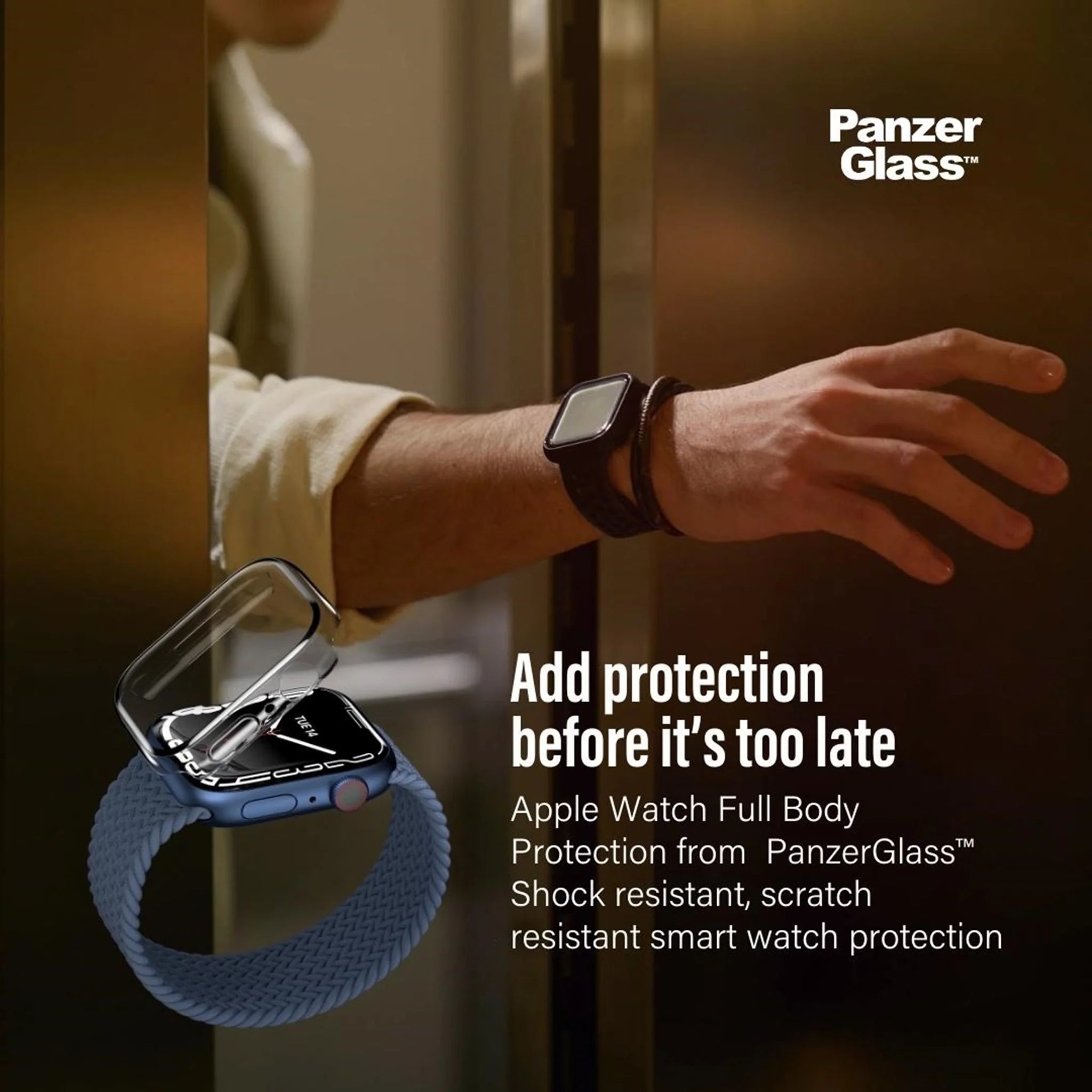 Apple Watch SE 44mm Full Body Case Transparant