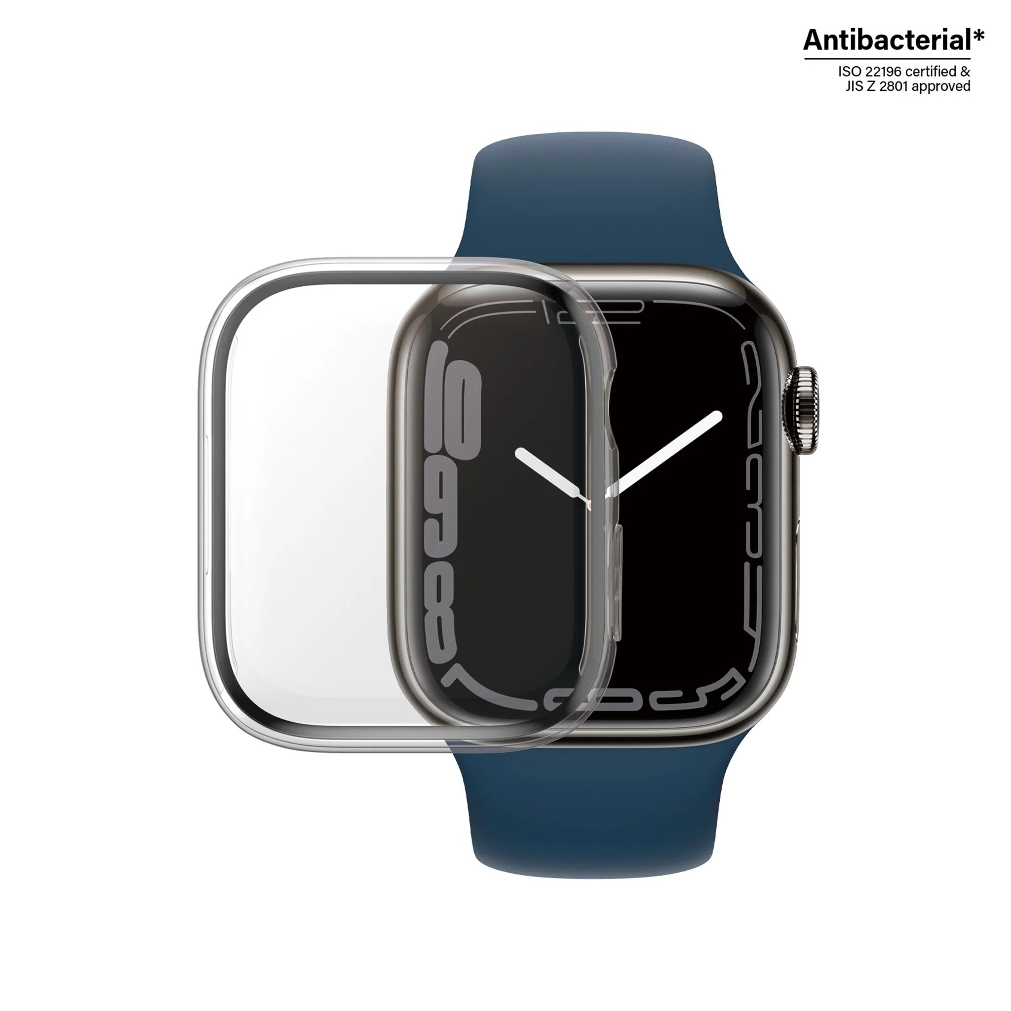 Apple Watch 45mm Series 8 Full Body Case Transparant