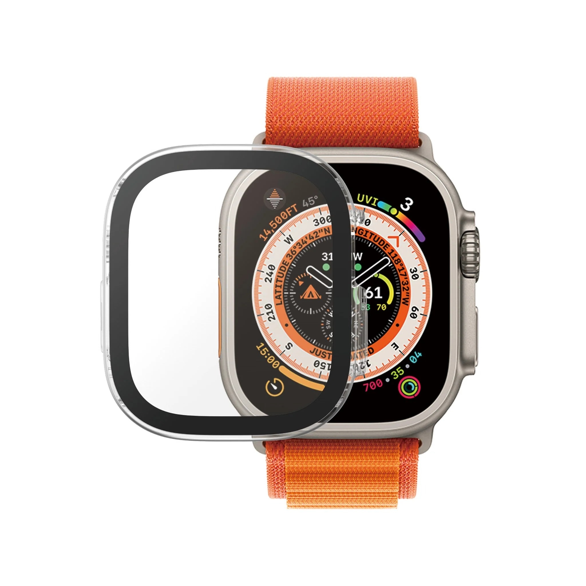 Apple Watch Ultra 2 49mm Full Body Case transparant