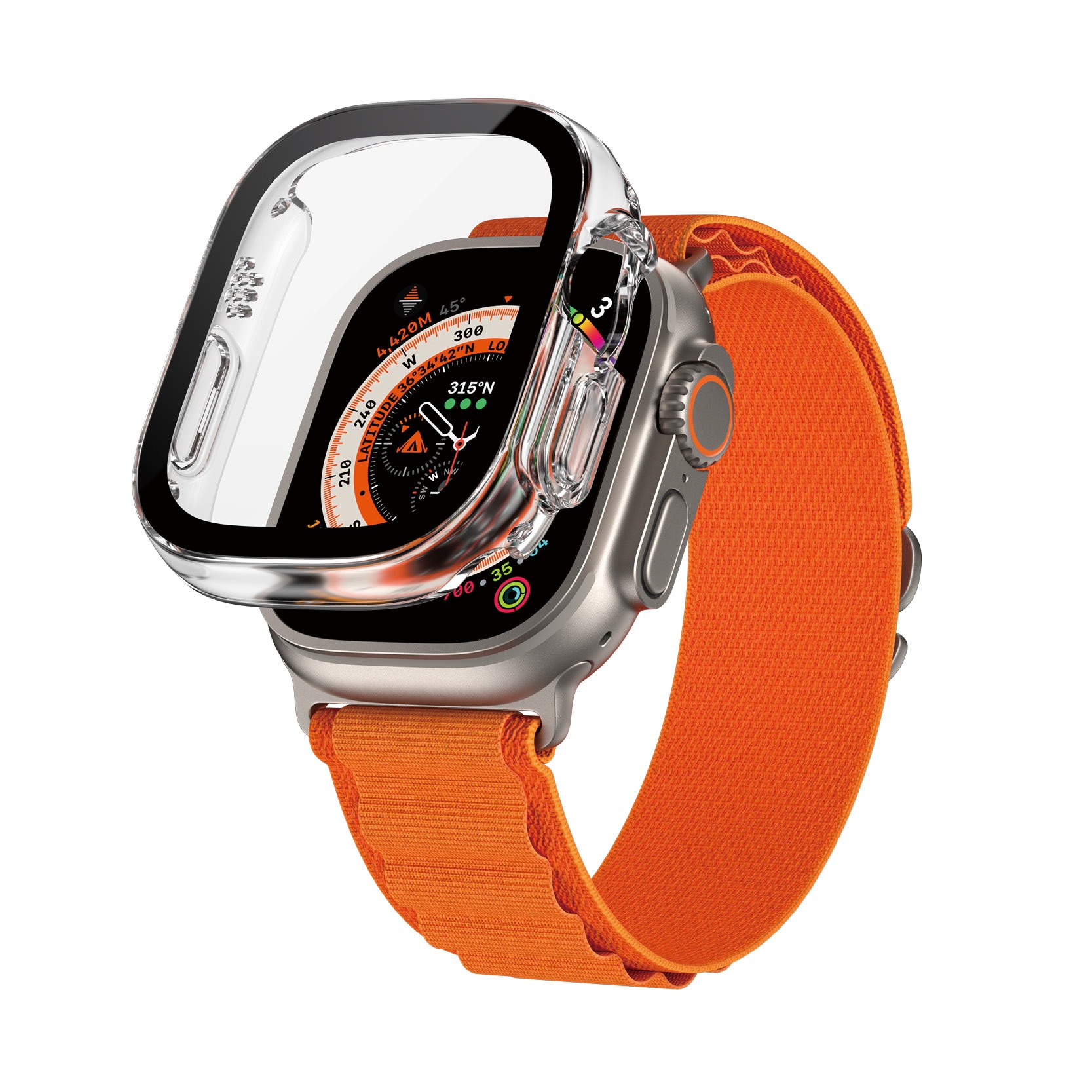 Apple Watch Ultra 49mm Full Body Case D3O Transparant