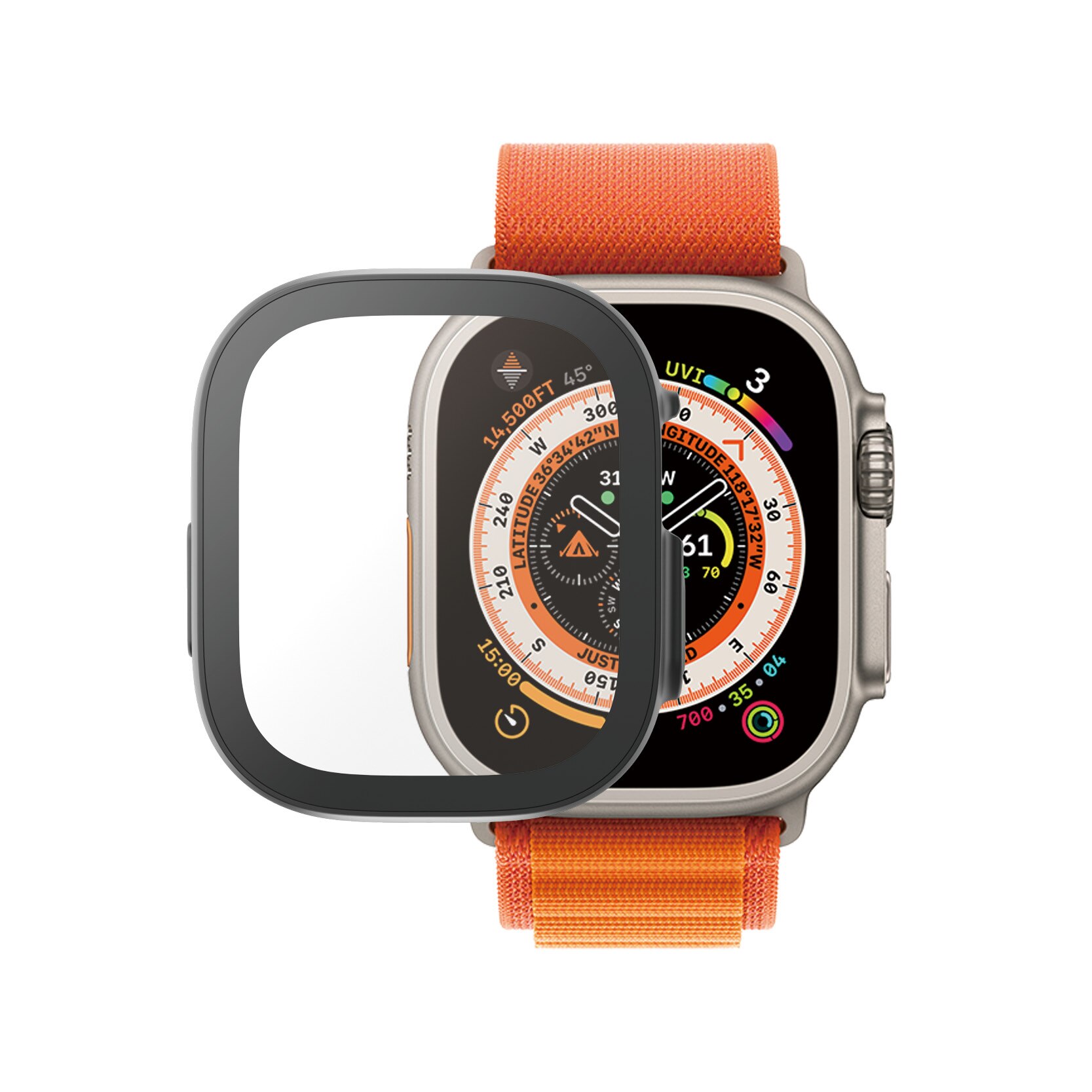 Apple Watch Ultra 49mm 1st Gen Full Body Case D3O Zwart