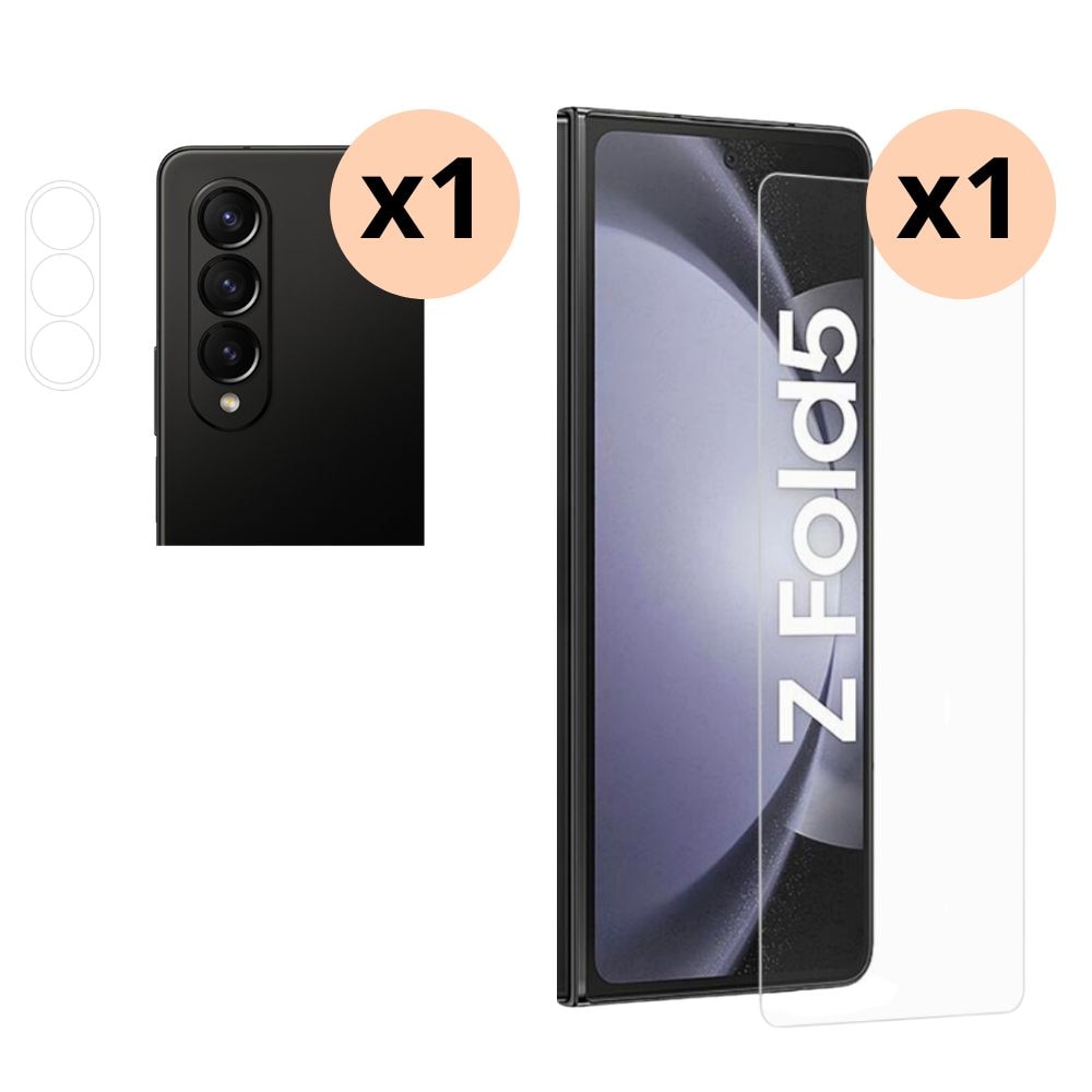 Samsung Galaxy Z Fold 5 Camera Protector en Screenprotector Gehard Glas