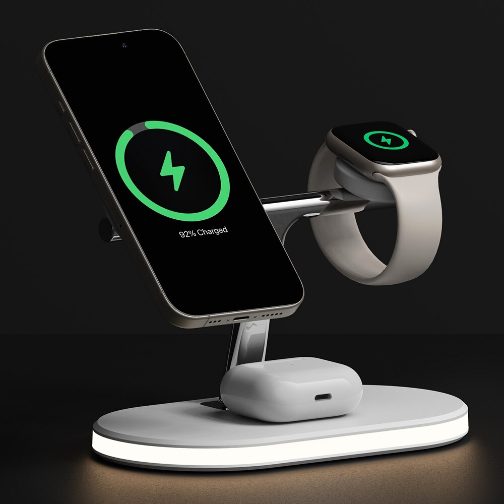 3-in-1 Wireless Charger Stand wit
