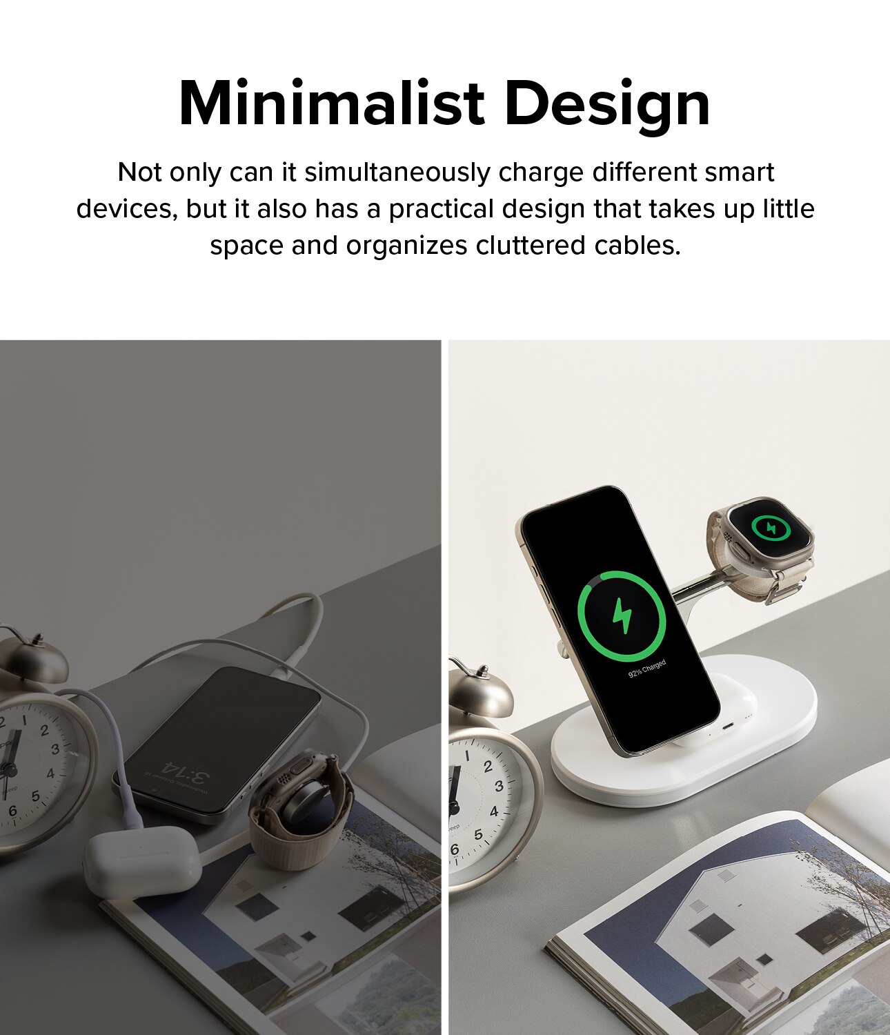 3-in-1 Wireless Charger Stand wit