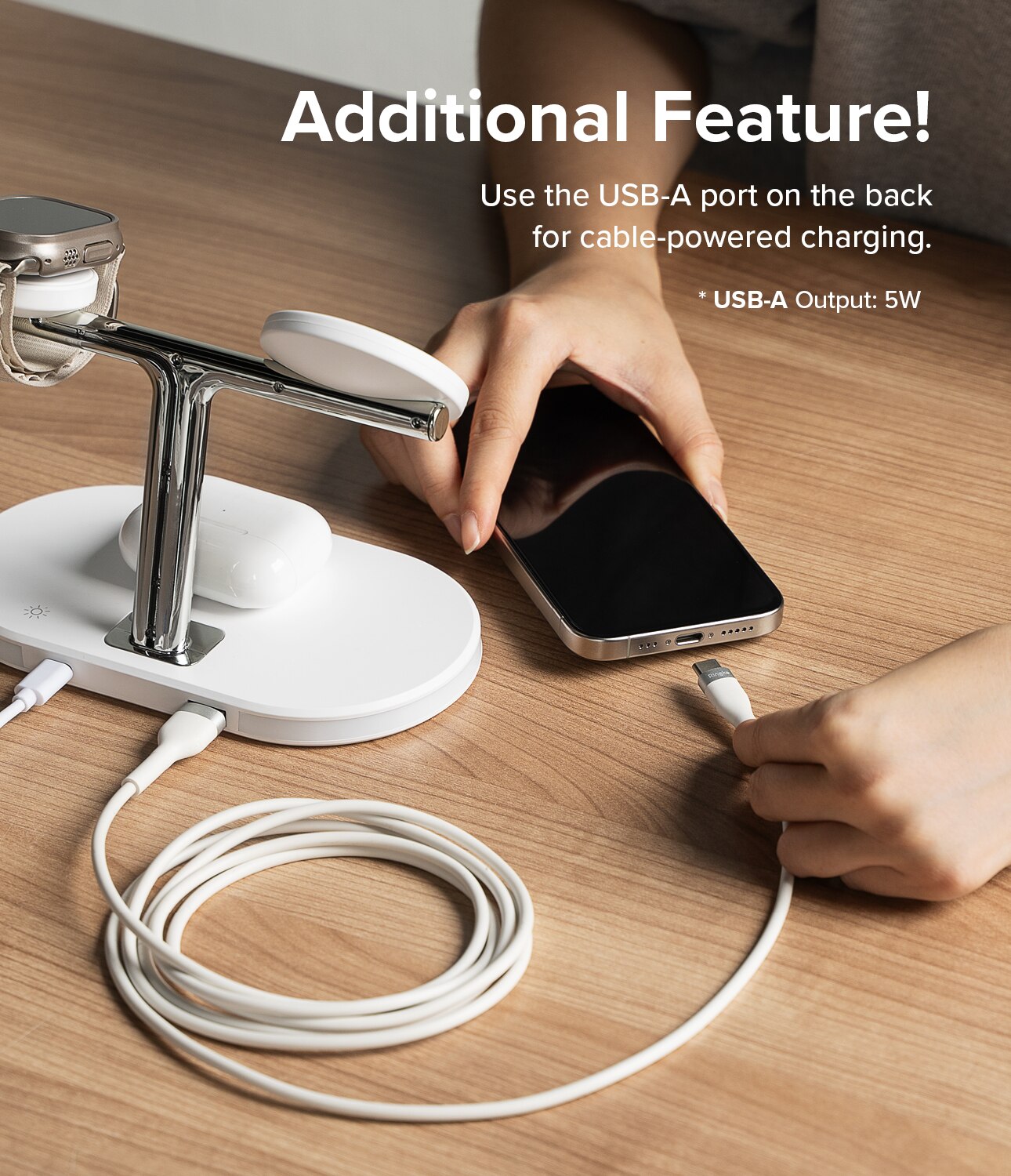 3-in-1 Wireless Charger Stand wit