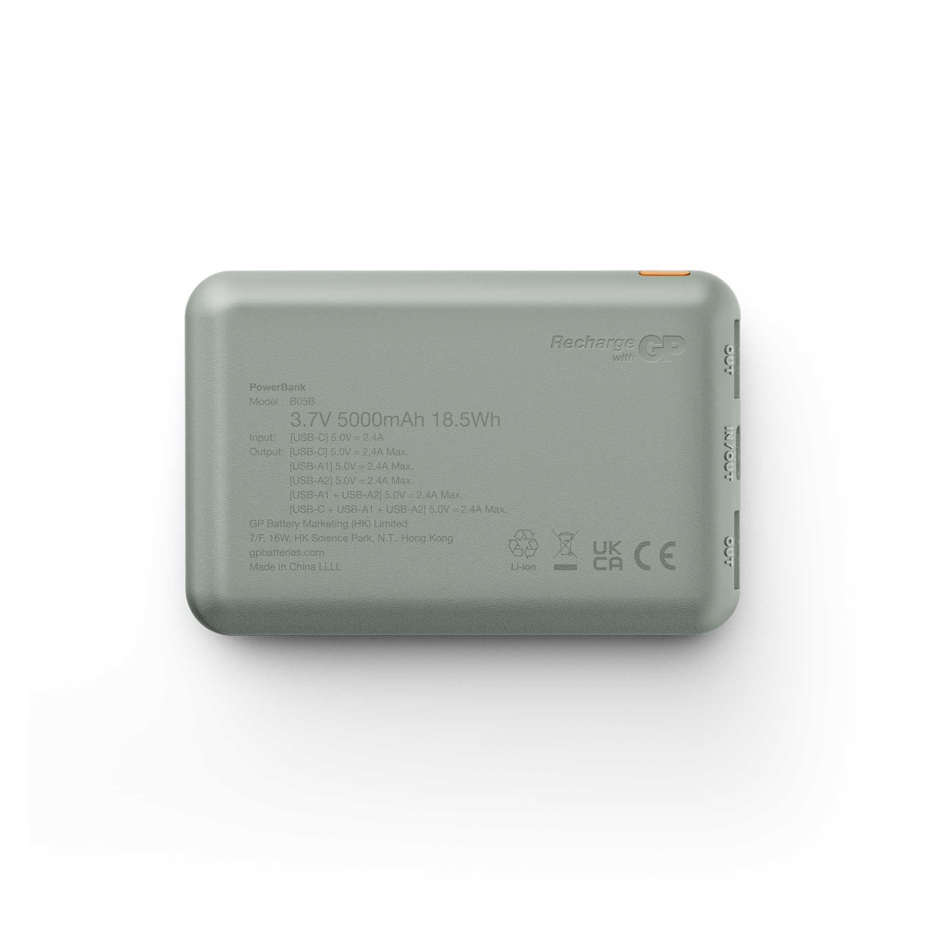 Powerbank Plus 5000mAh Grijs