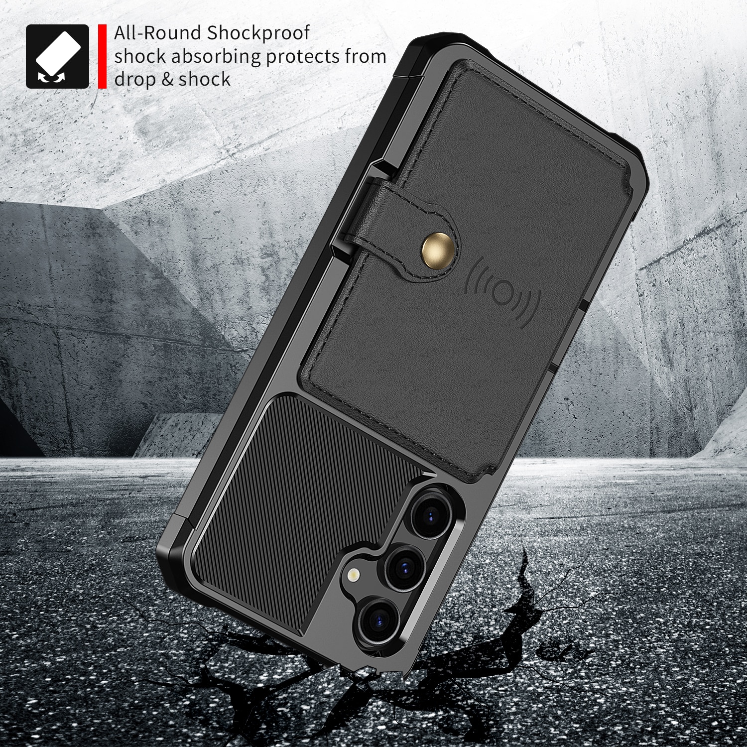 Samsung Galaxy S23 FE Tough Multi-slot Case zwart