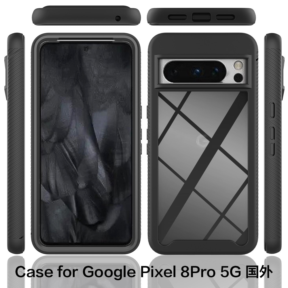 Google Pixel 8 Pro Full Cover Case zwart