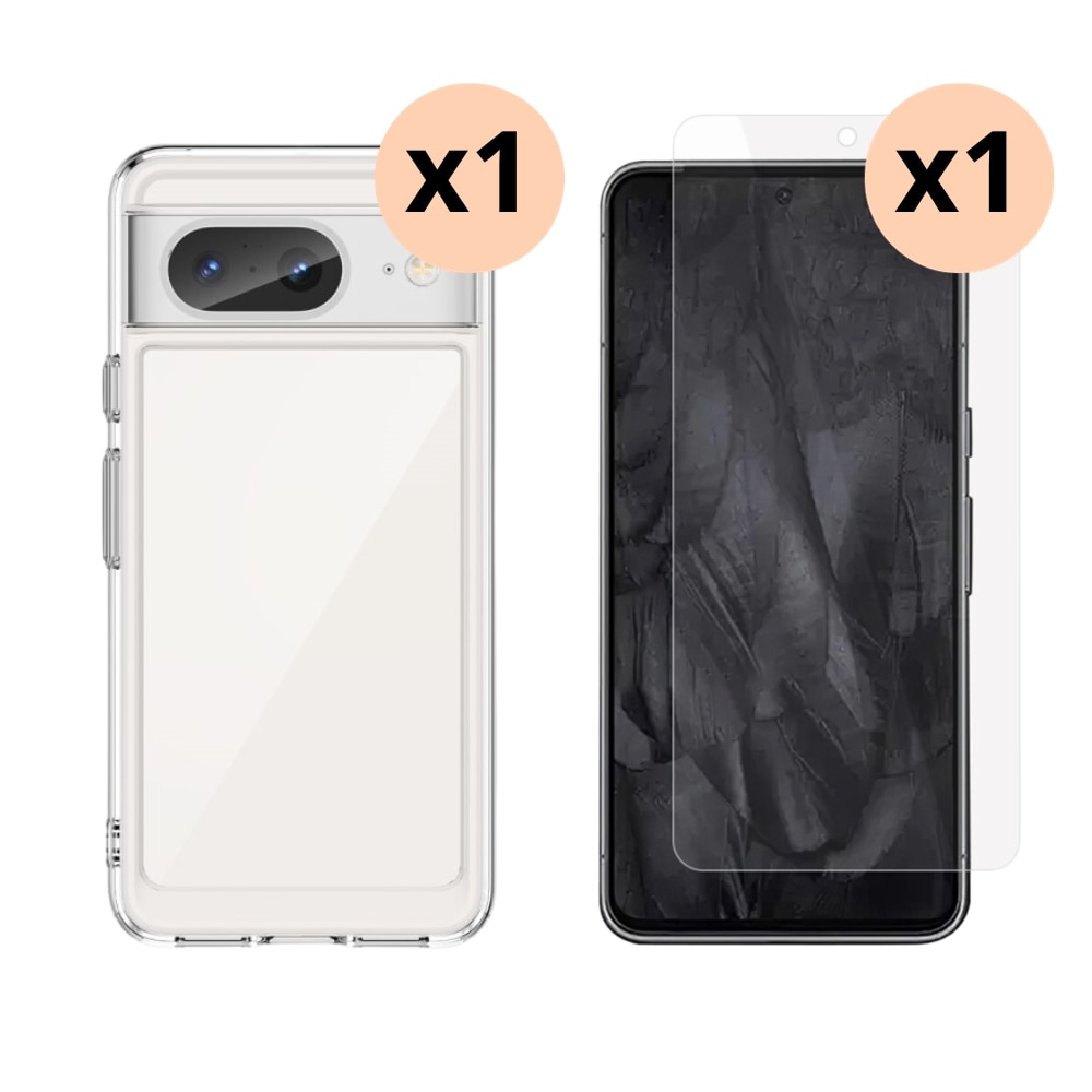 Google Pixel 8 Set Hoesje en Screenprotector