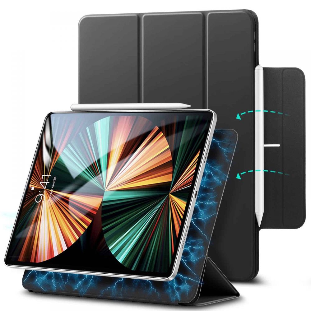 Rebound Magnetic Case iPad Pro 12.9 4th Gen (2020) Zwart