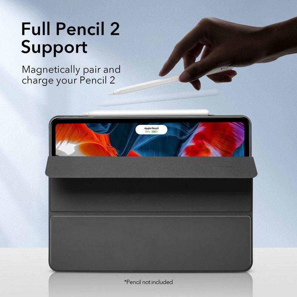 Rebound Magnetic Case iPad Pro 12.9 4th Gen (2020) Zwart