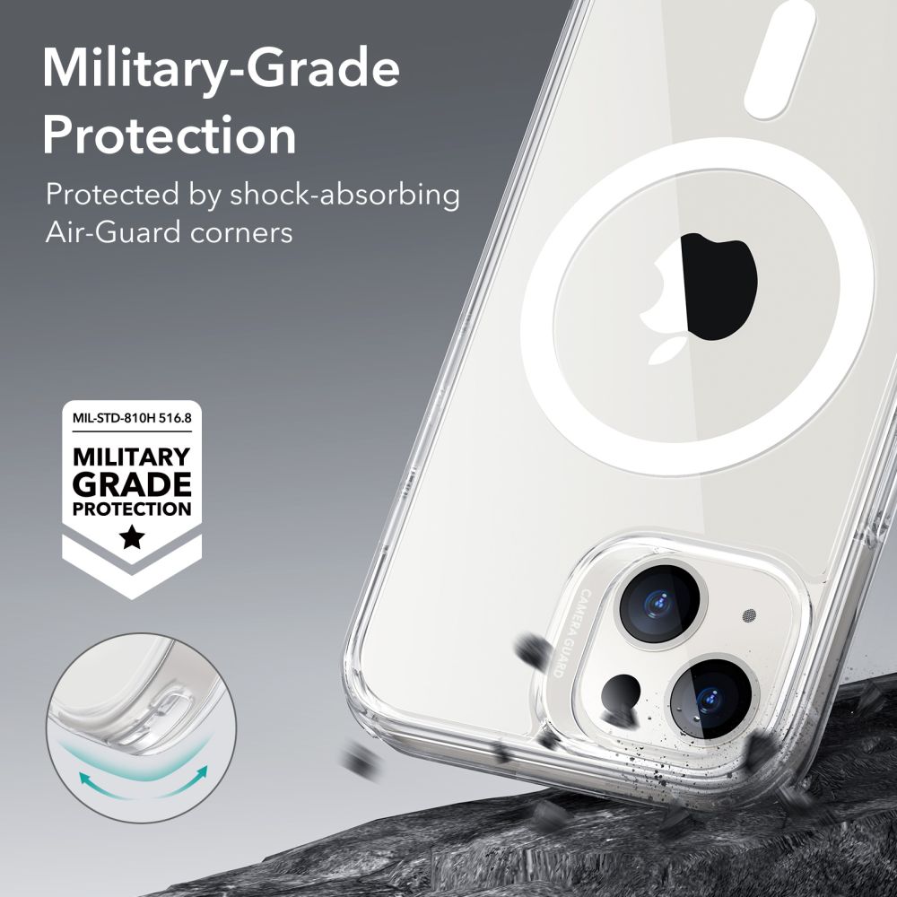 Classic Hybrid HaloLock MagSafe iPhone 13 Transparant