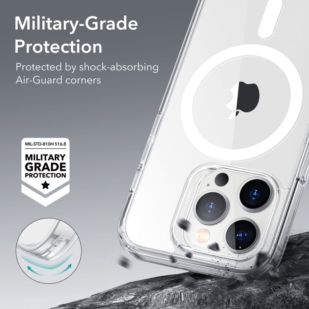 Classic Hybrid HaloLock MagSafe iPhone 14 Pro Max Transparant