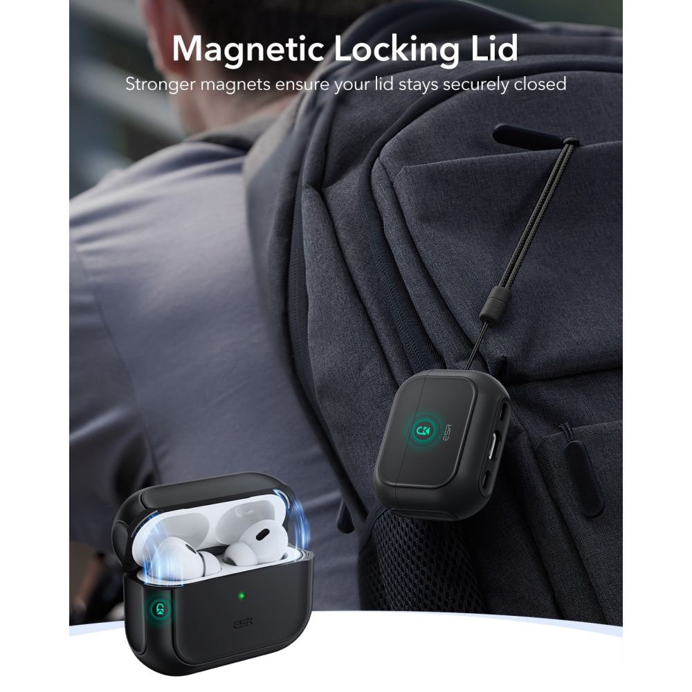 Orbit HaloLock Magsafe Case Apple AirPods Pro 3 Zwart