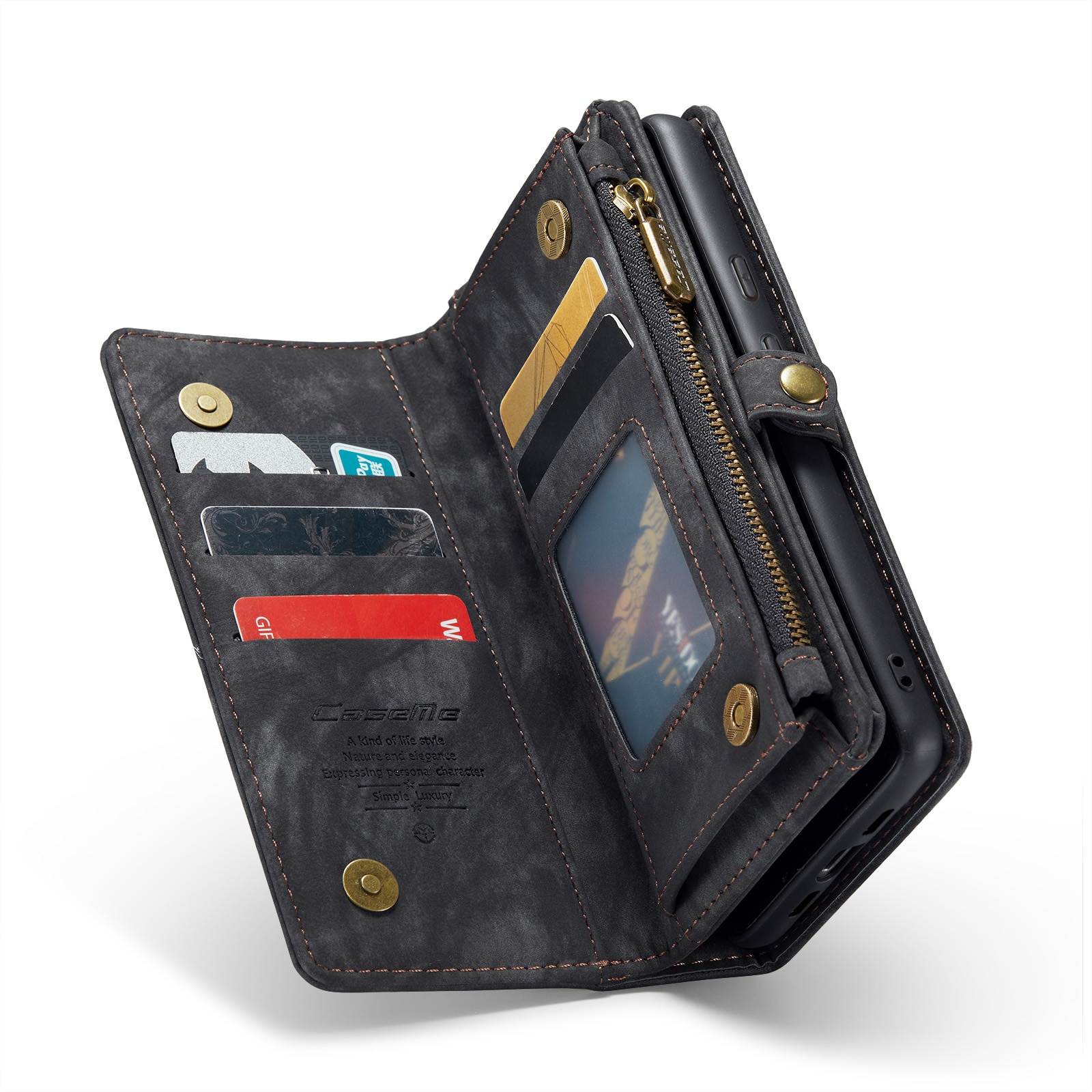 Multi-slot Hoesje Google Pixel 8a Grijs