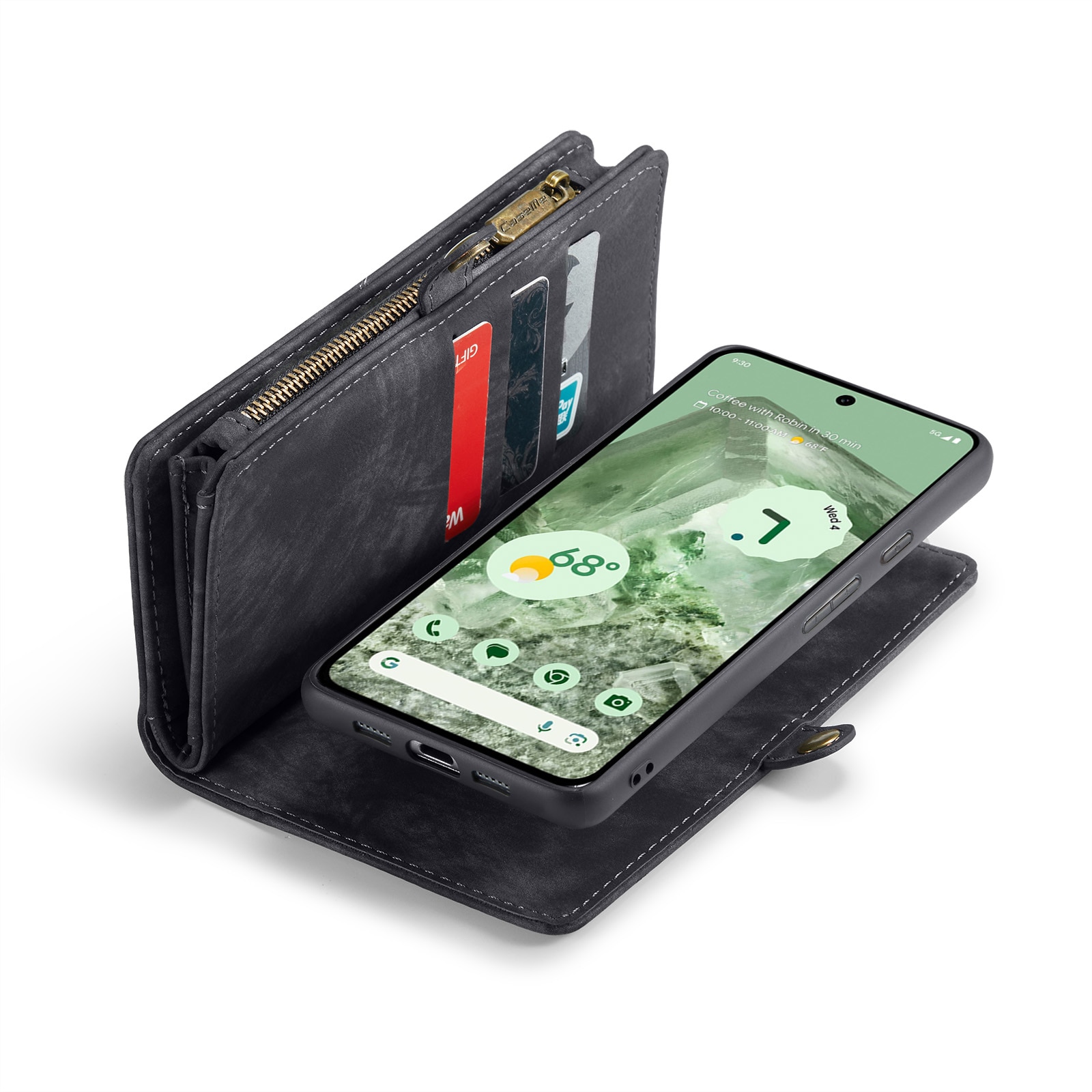 Multi-slot Hoesje Google Pixel 8a Grijs